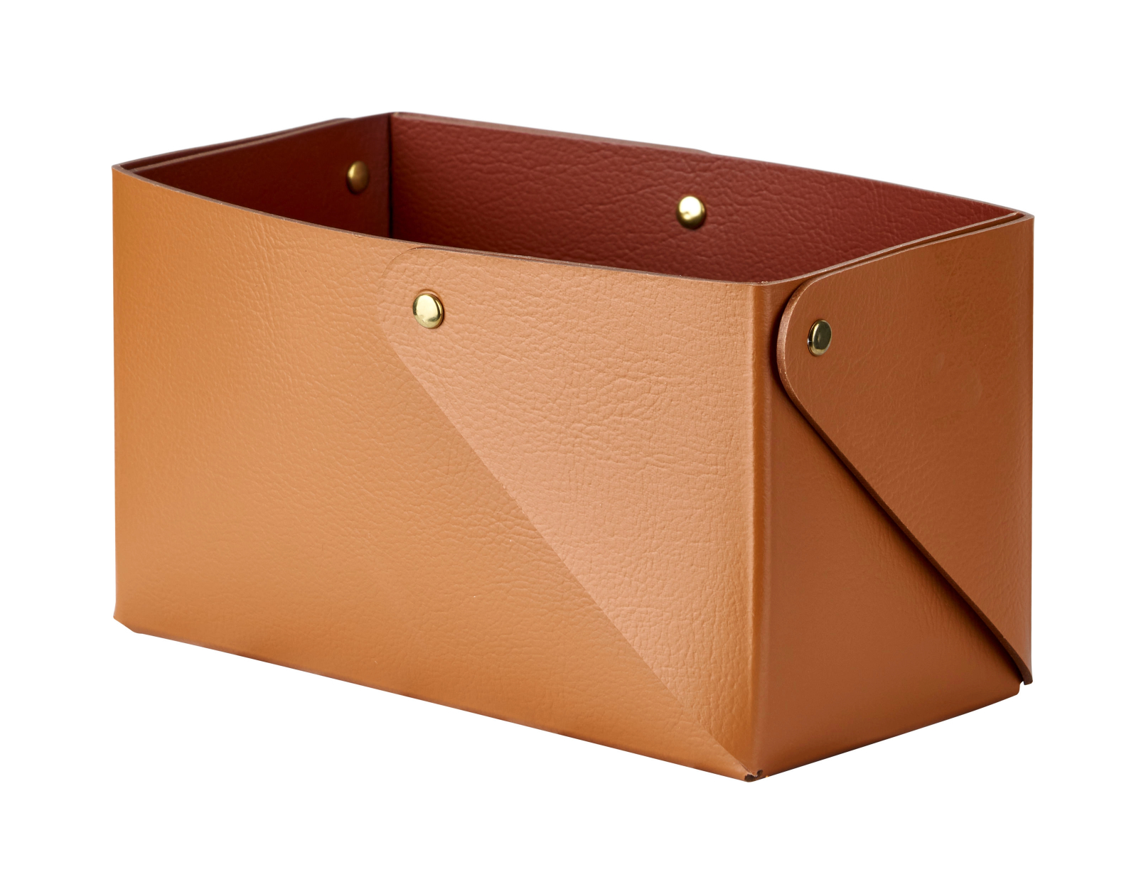 Коробочка MIU 7х14 коньяк, кожа