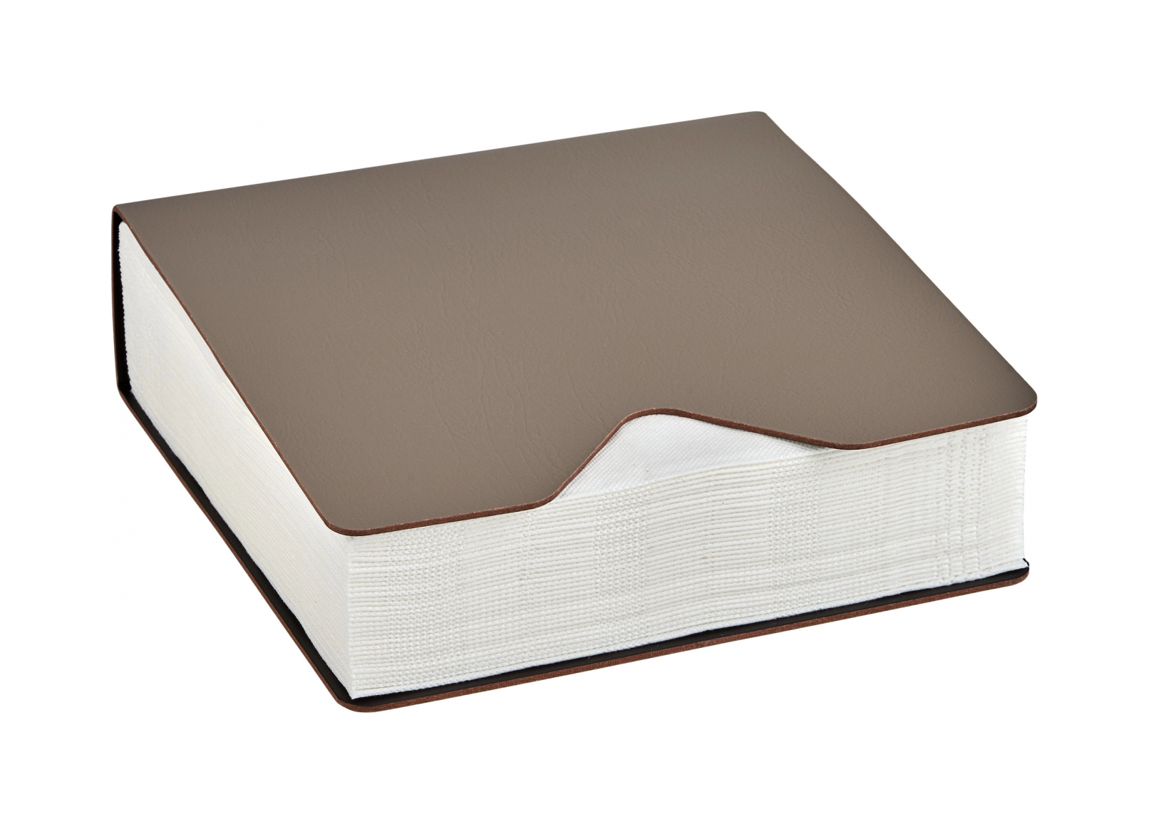 Салфетница WIND 13x13 капучино, кожа