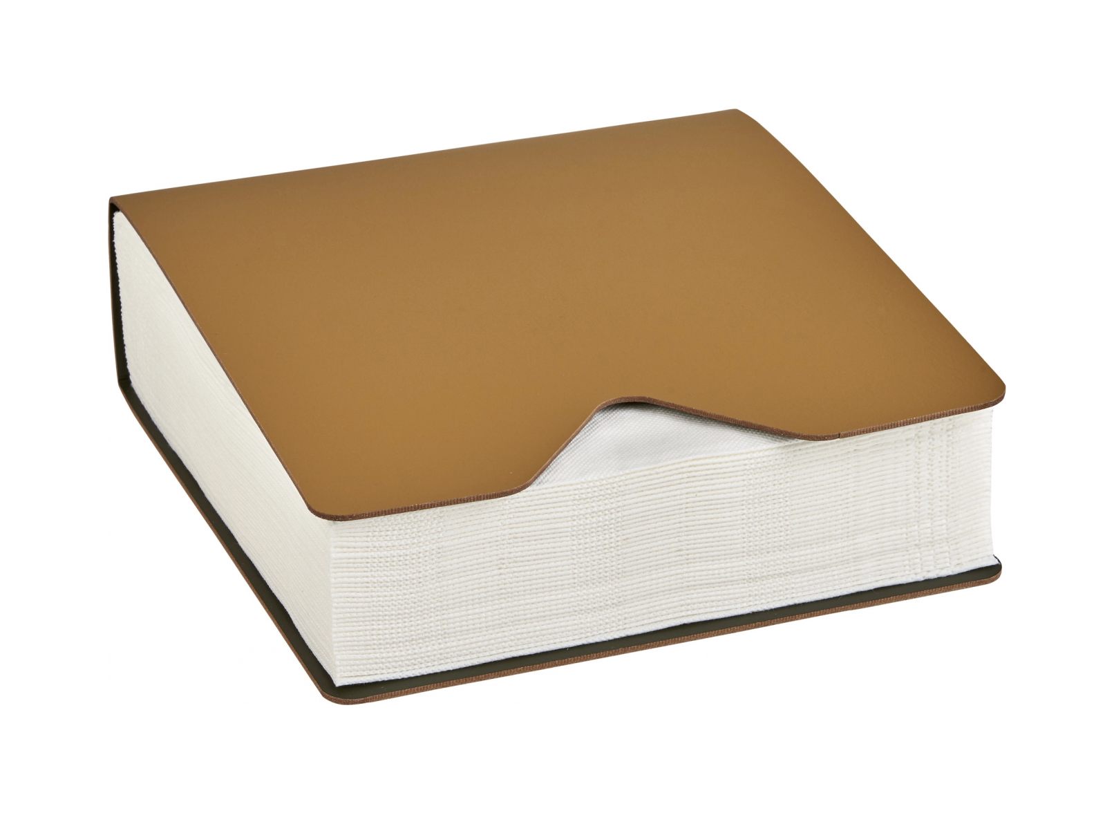 Салфетница WIND 13x13 горчица, кожа