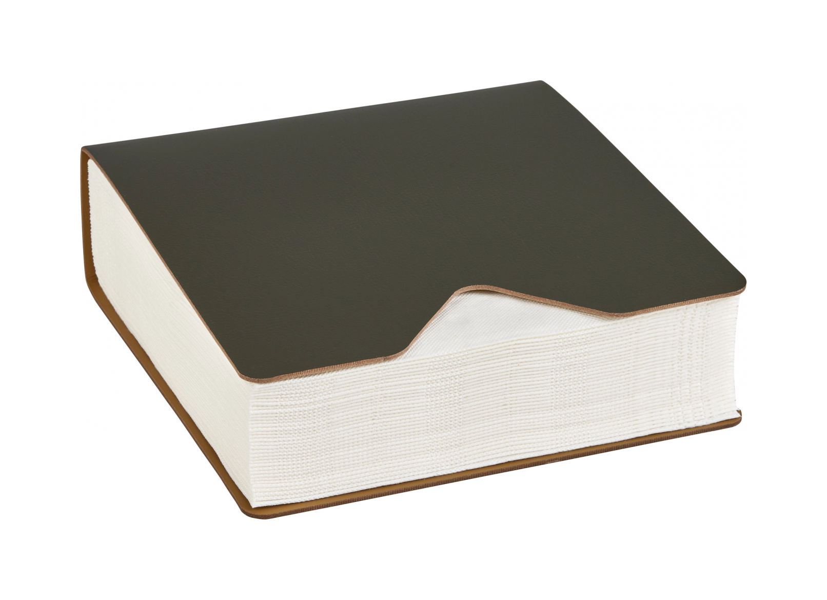 Салфетница WIND 13x13 олива, кожа