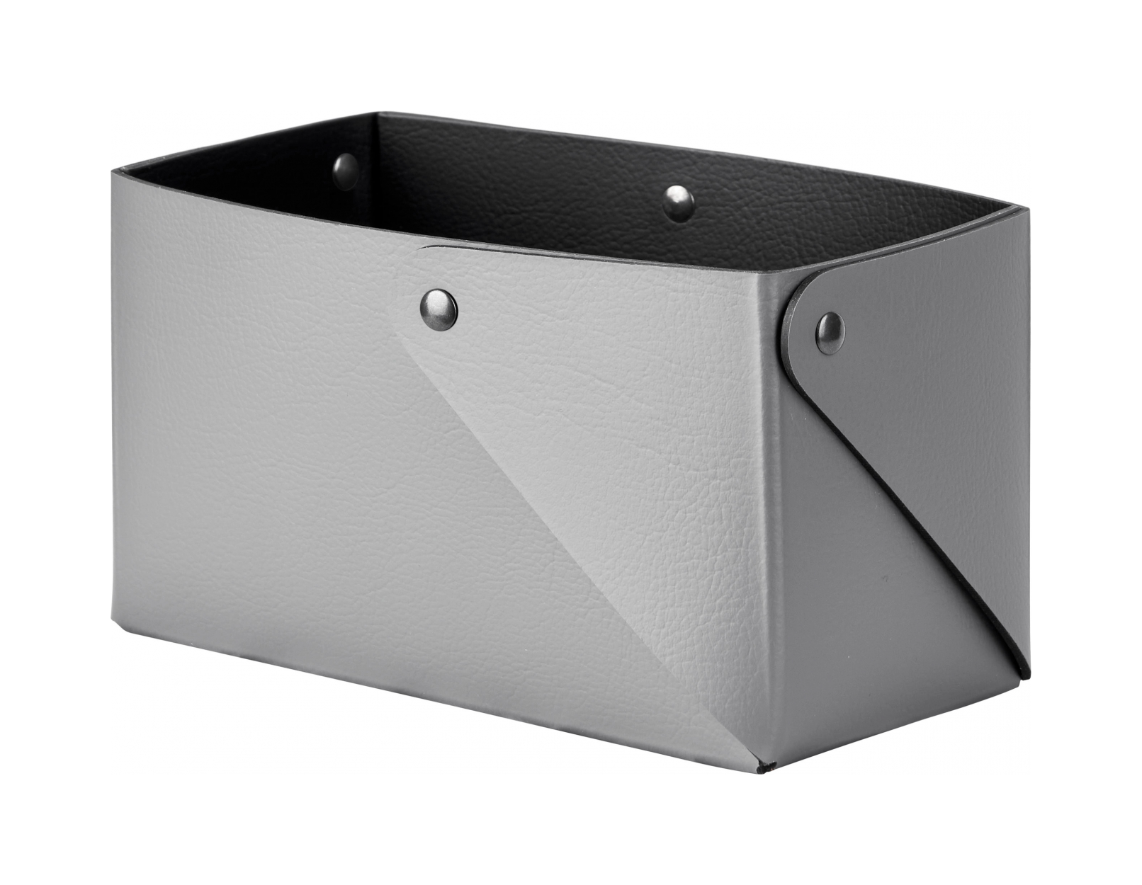 Коробочка MIU 7х14 серая, кожа