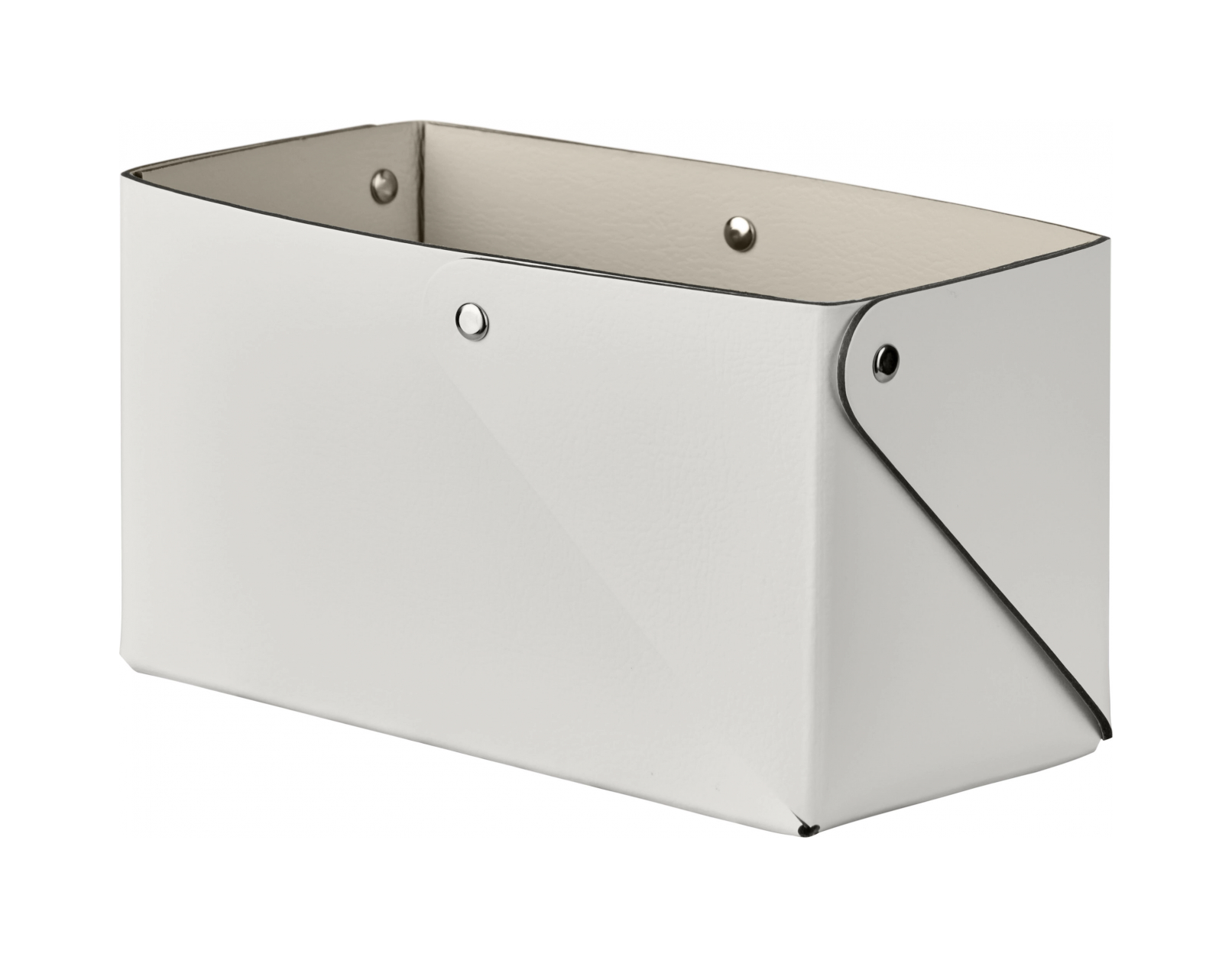 Коробочка MIU 7х14 белая, кожа