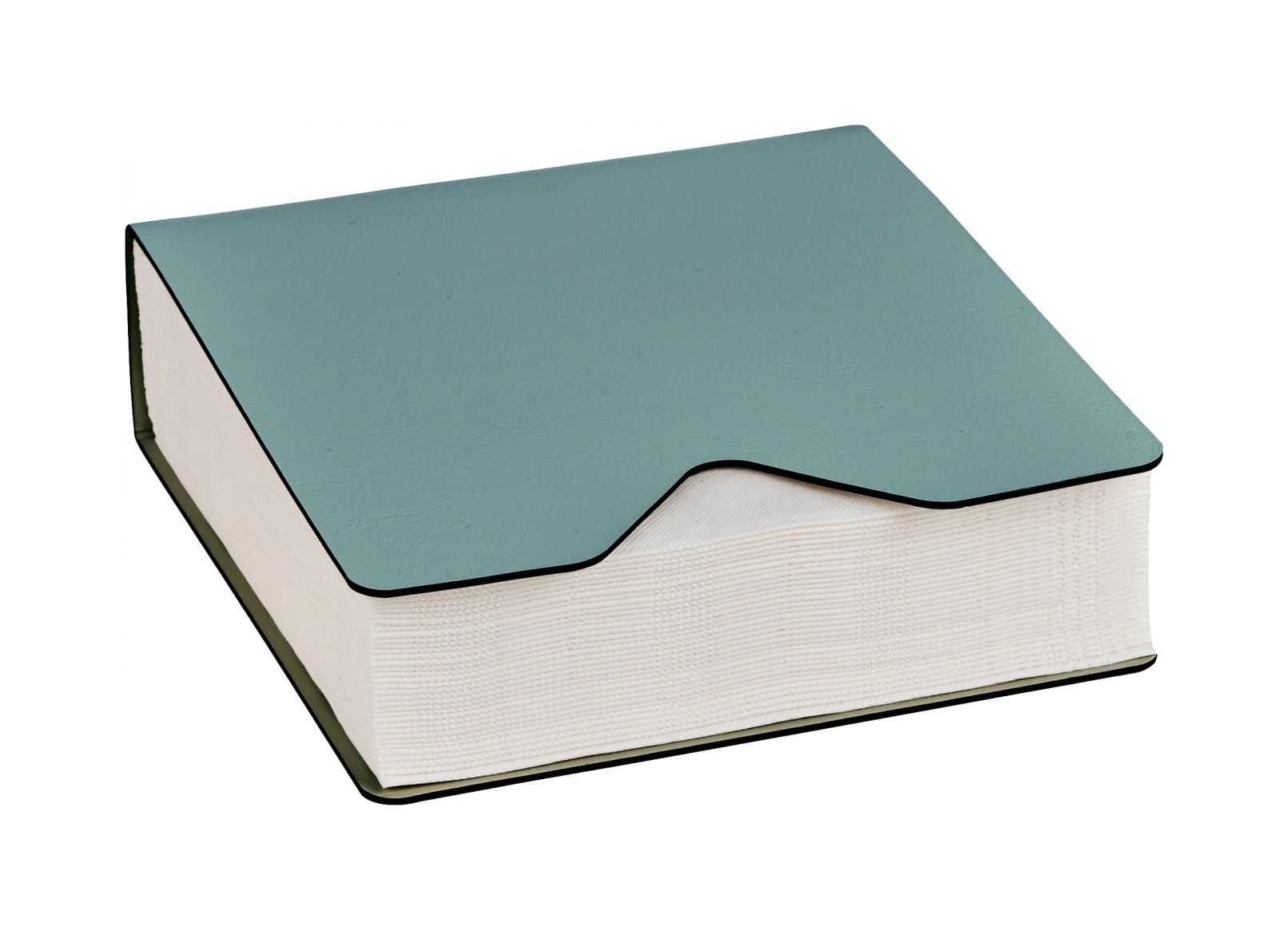 Салфетница WIND 13x13 небесно-голубая, кожа