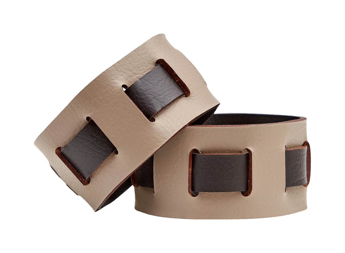 Кольцо для салфеток 5 см капучино, кожа – 2