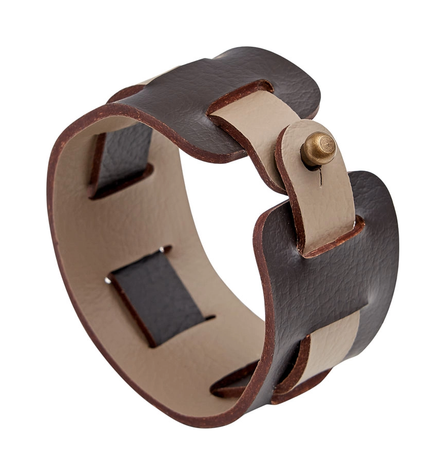 Кольцо для салфеток 5 см шоколад, кожа