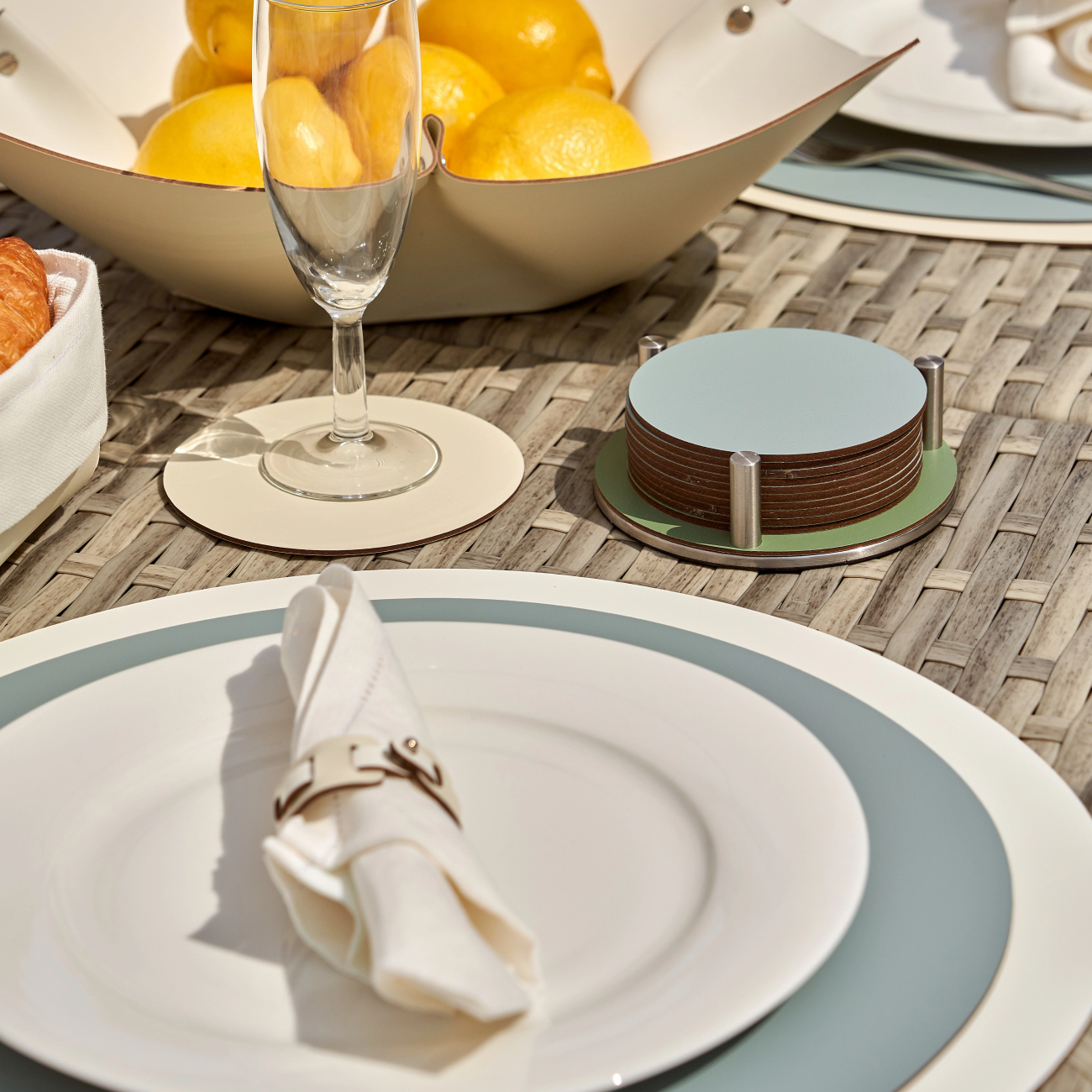 Кольцо для салфеток 5 см панна кота, кожа – 2