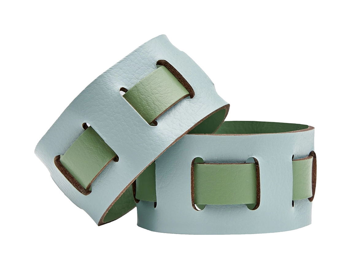 Кольцо для салфеток 5 см небесно-голубое, кожа ADJ 010B.50.TS16