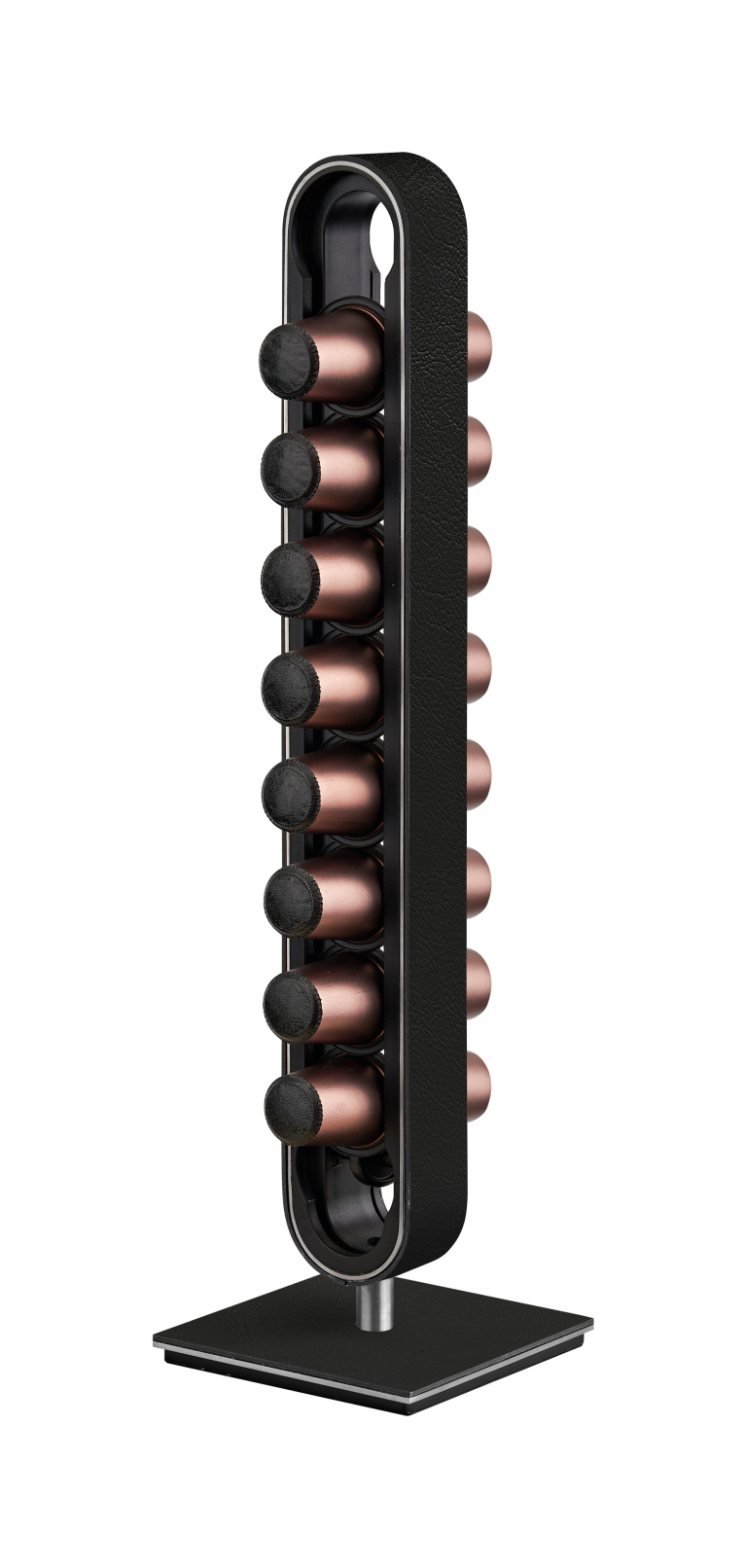 Подставка для кофейных капсул 37 см чёрная, кожа ADJ 0093.01