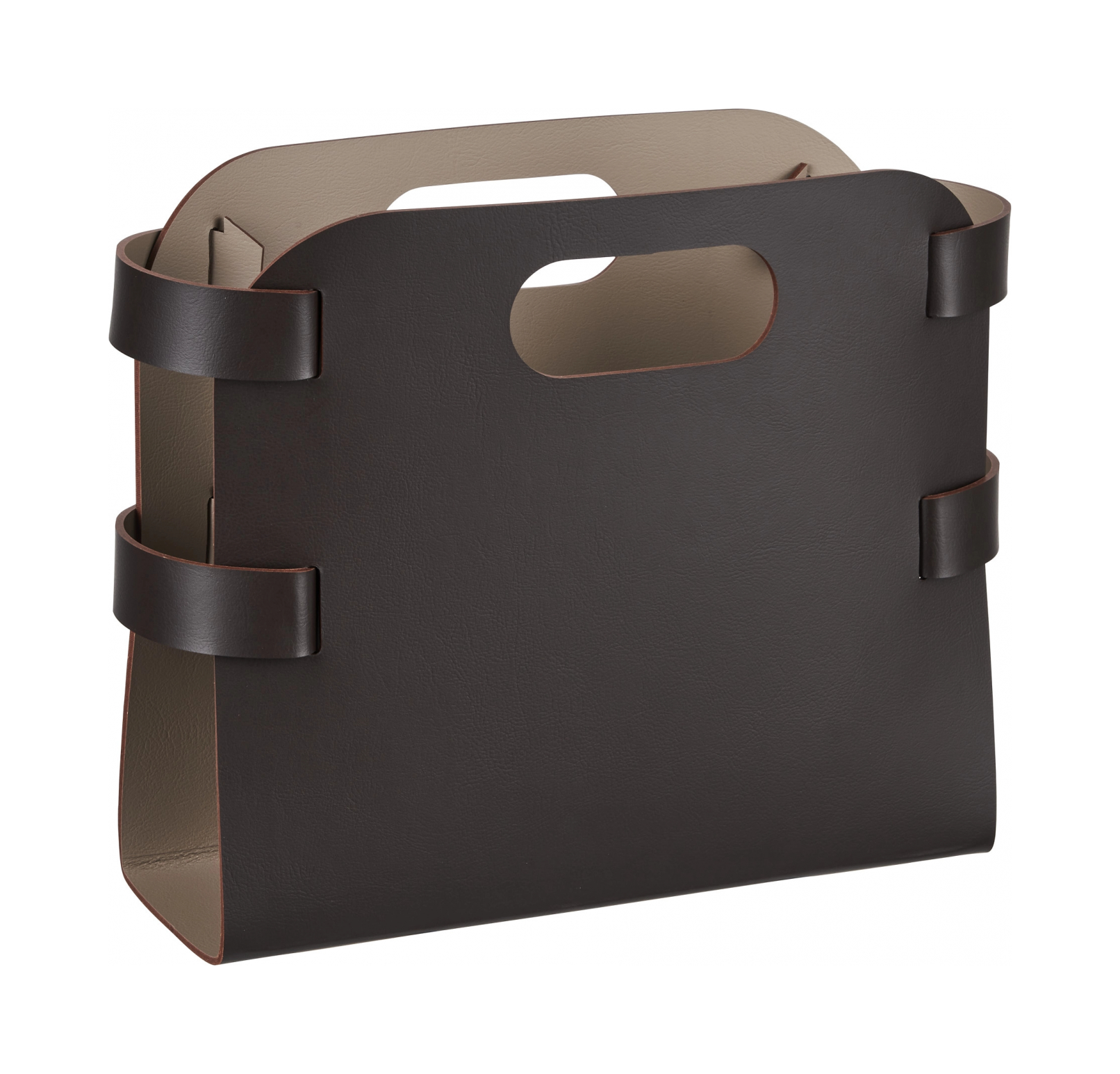 Журнальница 36х16 см шоколад, кожа