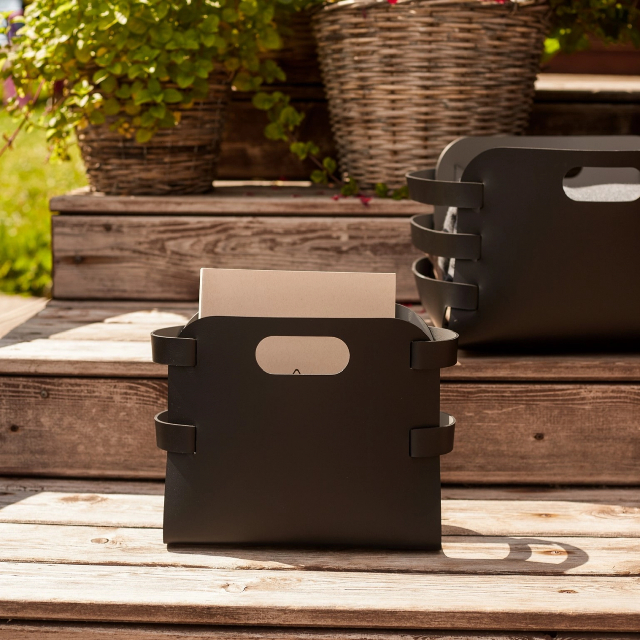 Журнальница 36х16 см шоколад, кожа ADJ 9868.06.TS30