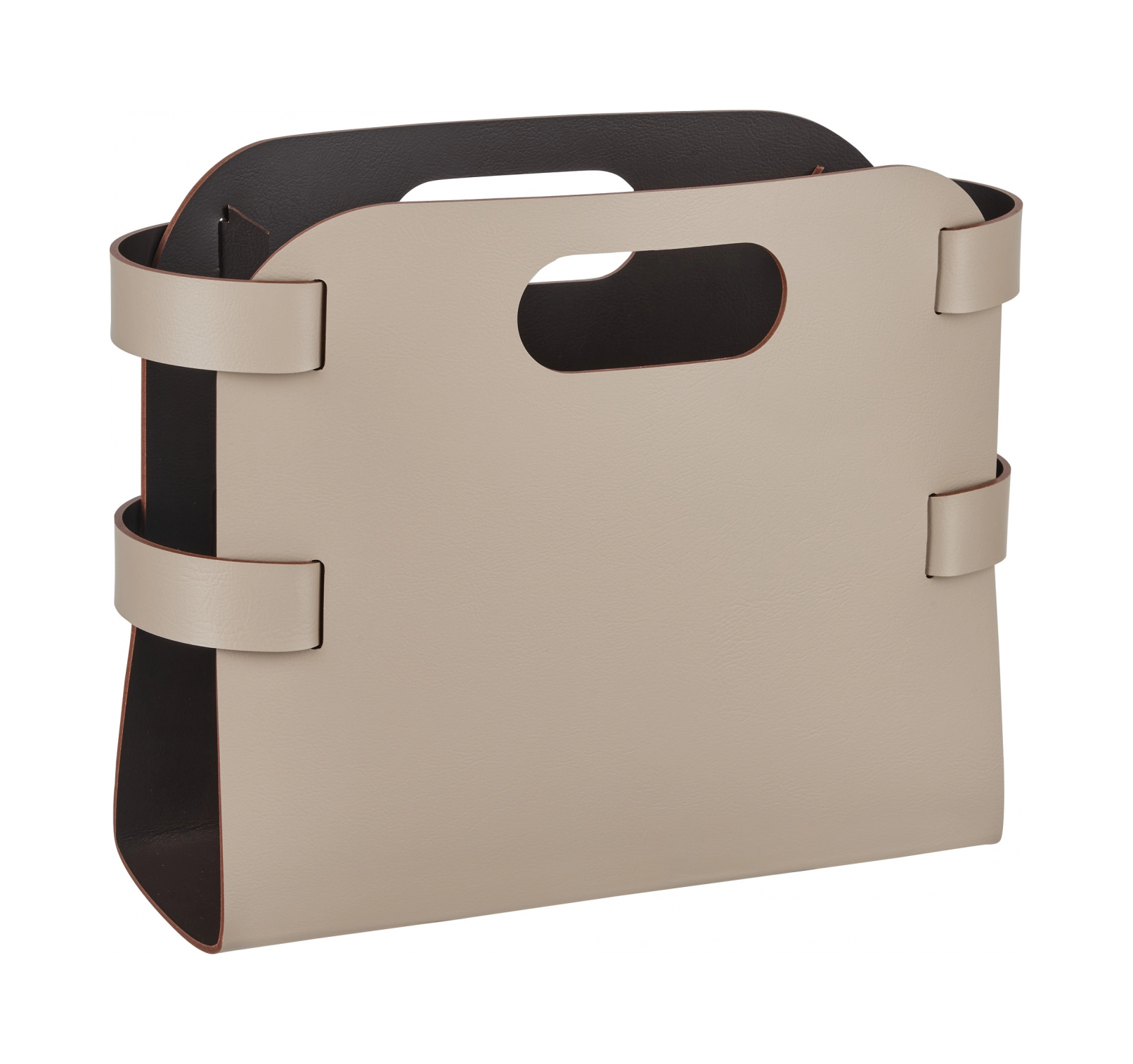 Журнальница 36х16 см капучино, кожа