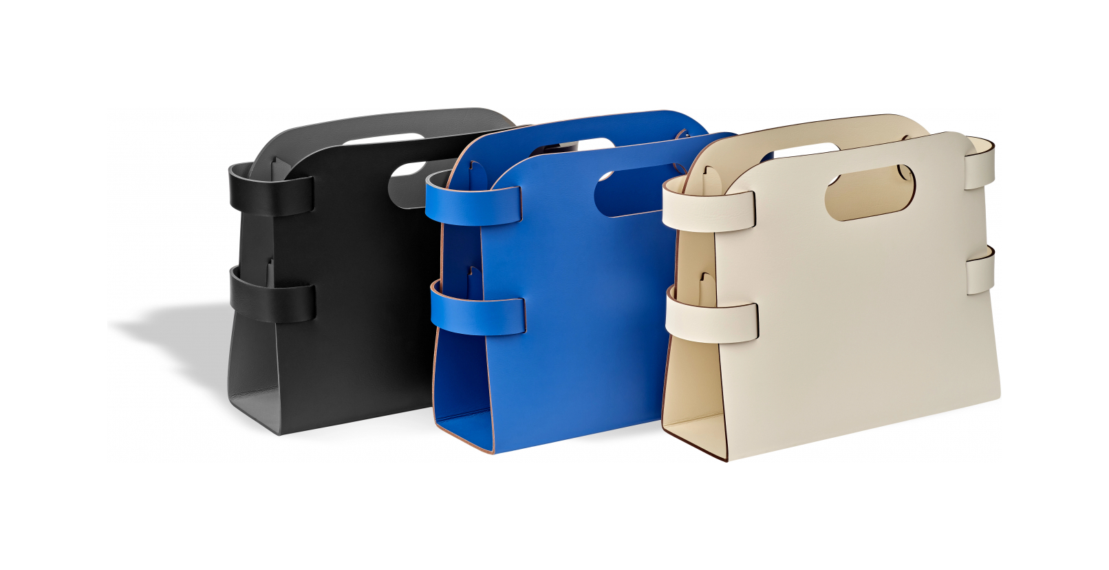 Журнальница 36х16 см чёрная, кожа ADJ 9868.01.TS30