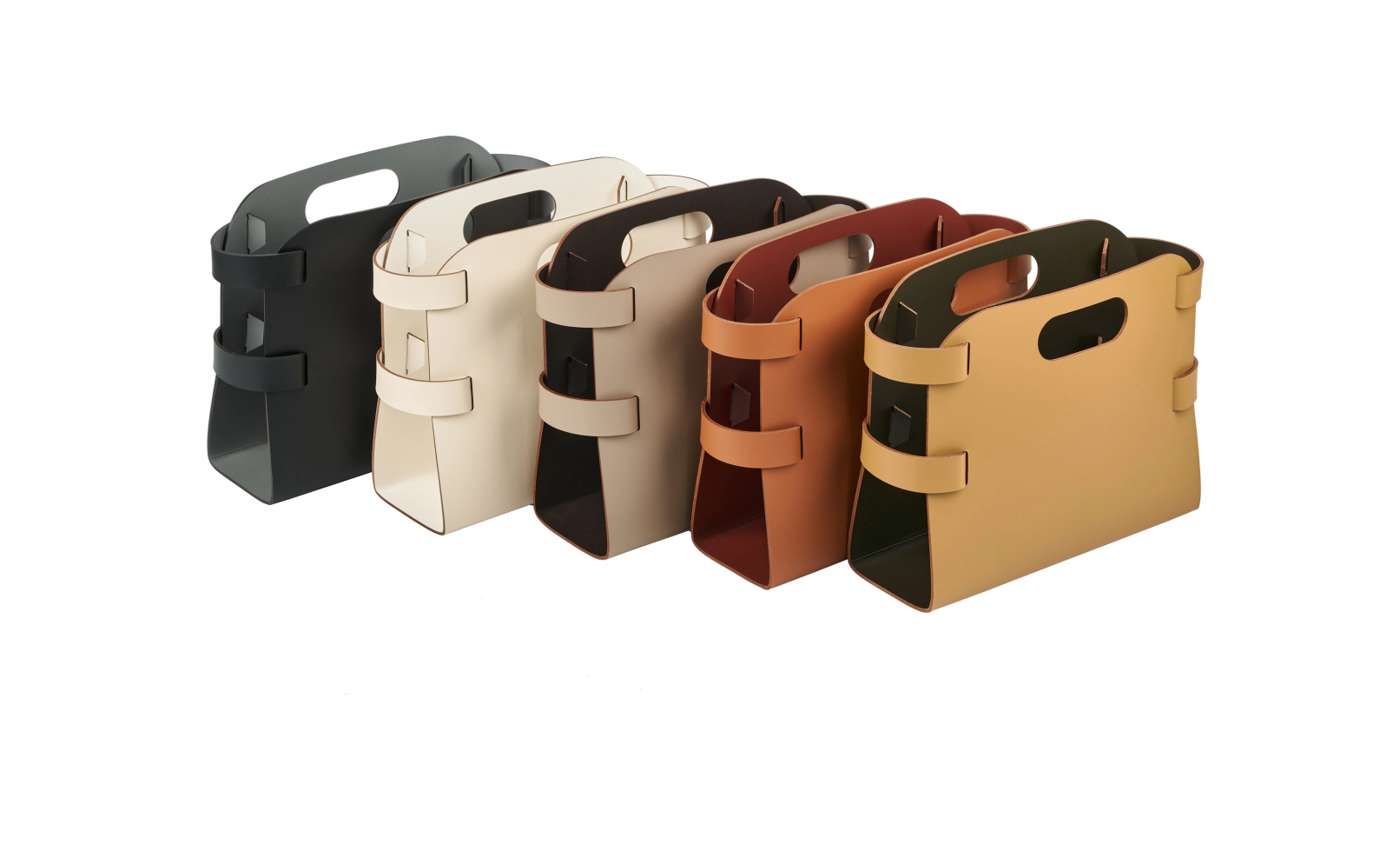 Журнальница 36х16 см чёрная, кожа ADJ 9868.01.TS30