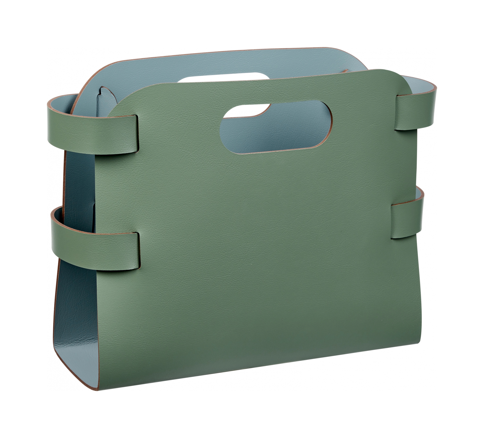 Журнальница 36х16 см эвкалипт, кожа