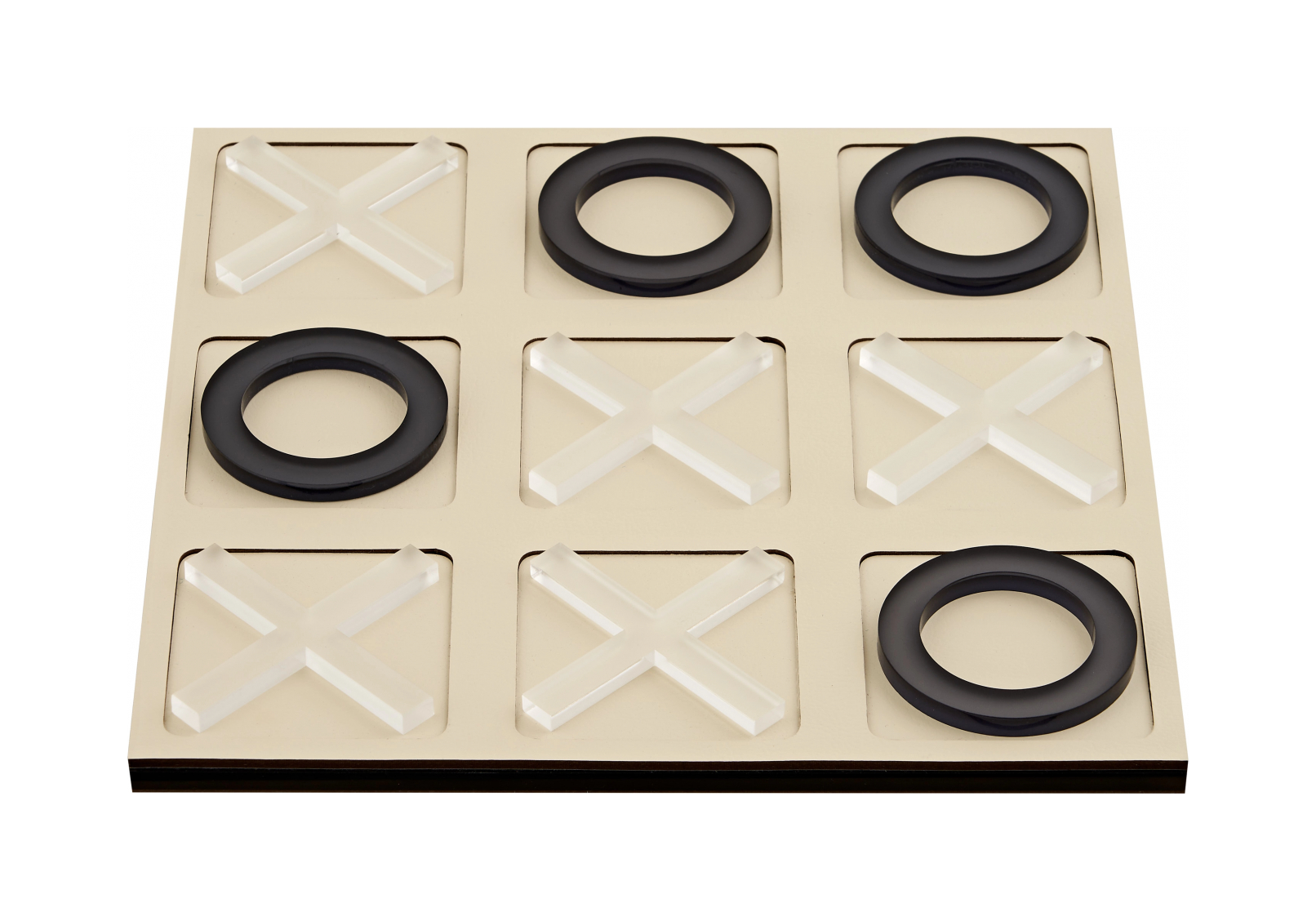 Крестики-нолики 24x24 панна кота, акрил, кожа