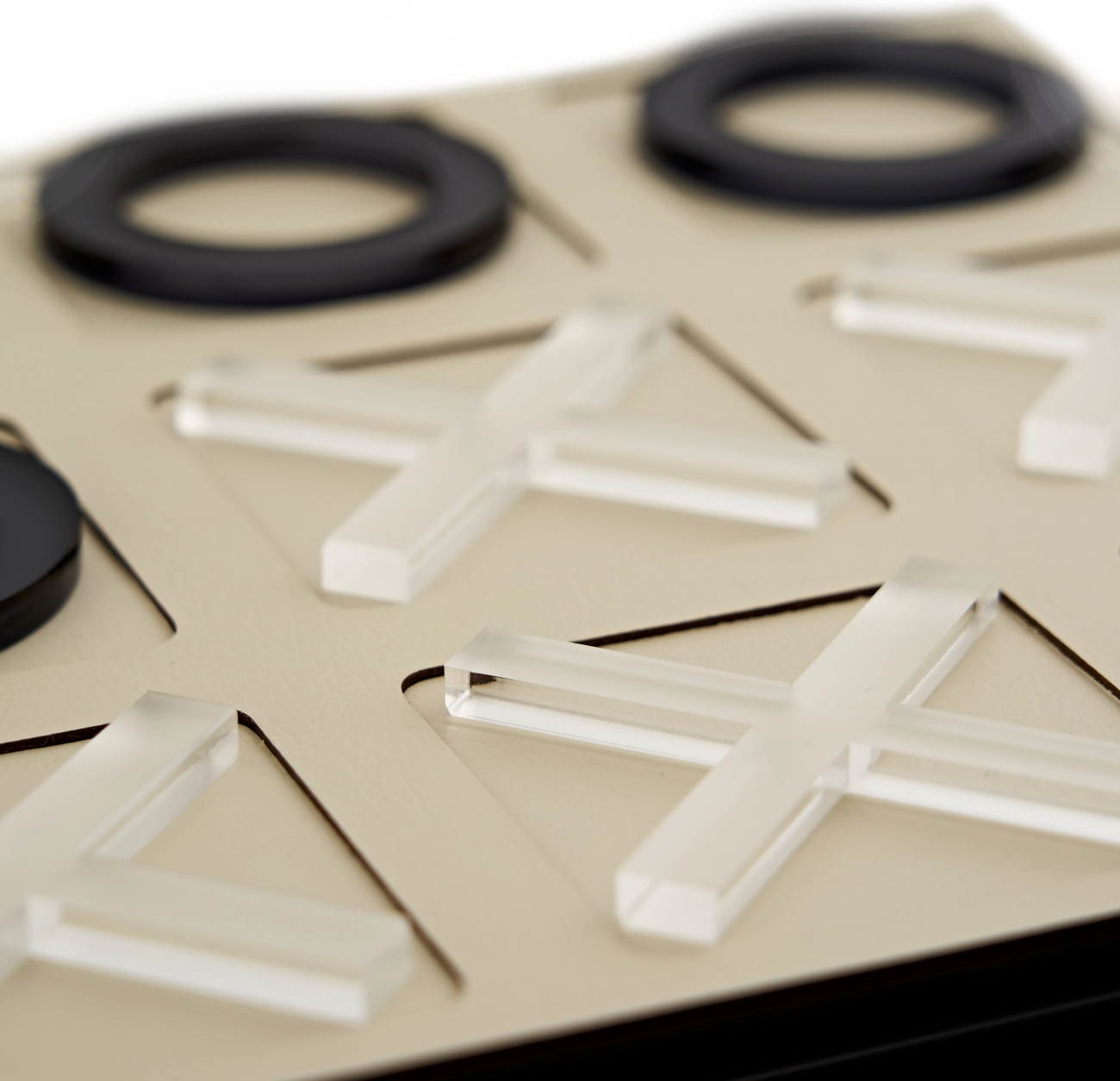 Крестики-нолики 24x24 панна кота, акрил, кожа – 2