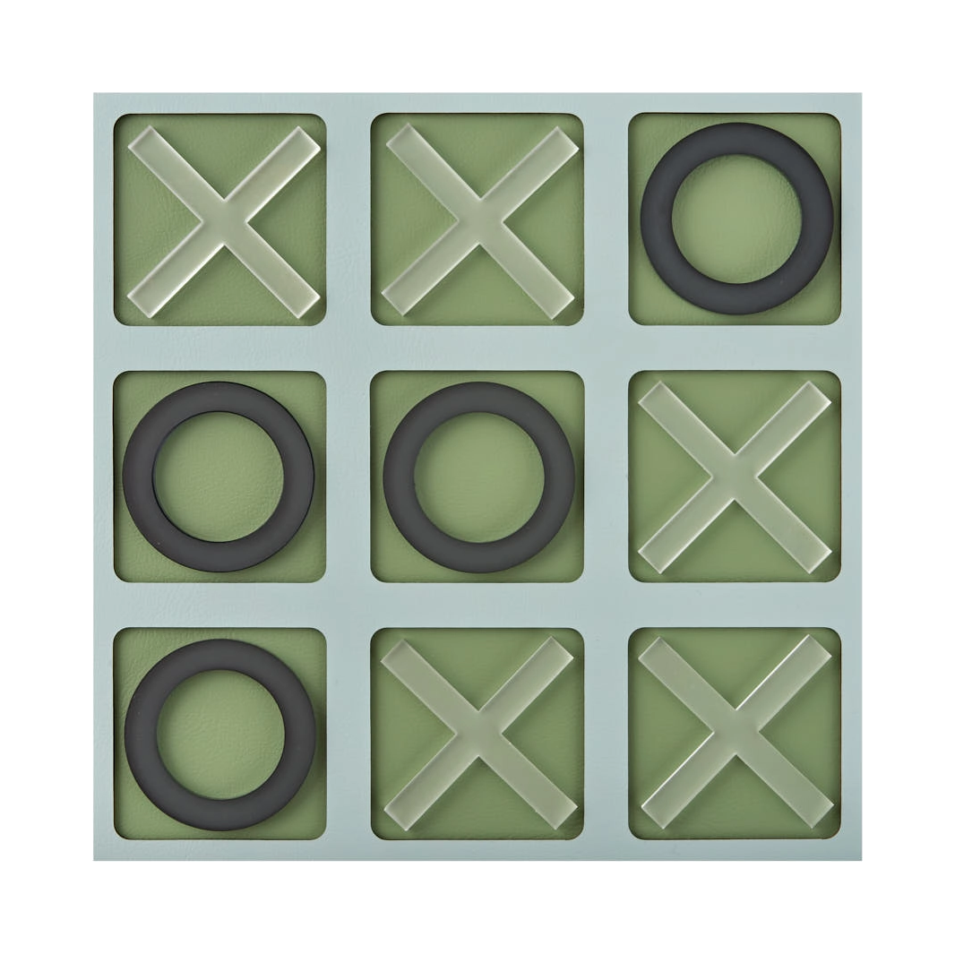 Крестики-нолики 24x24 небесно-голубые, акрил, кожа ADJ 8001.50