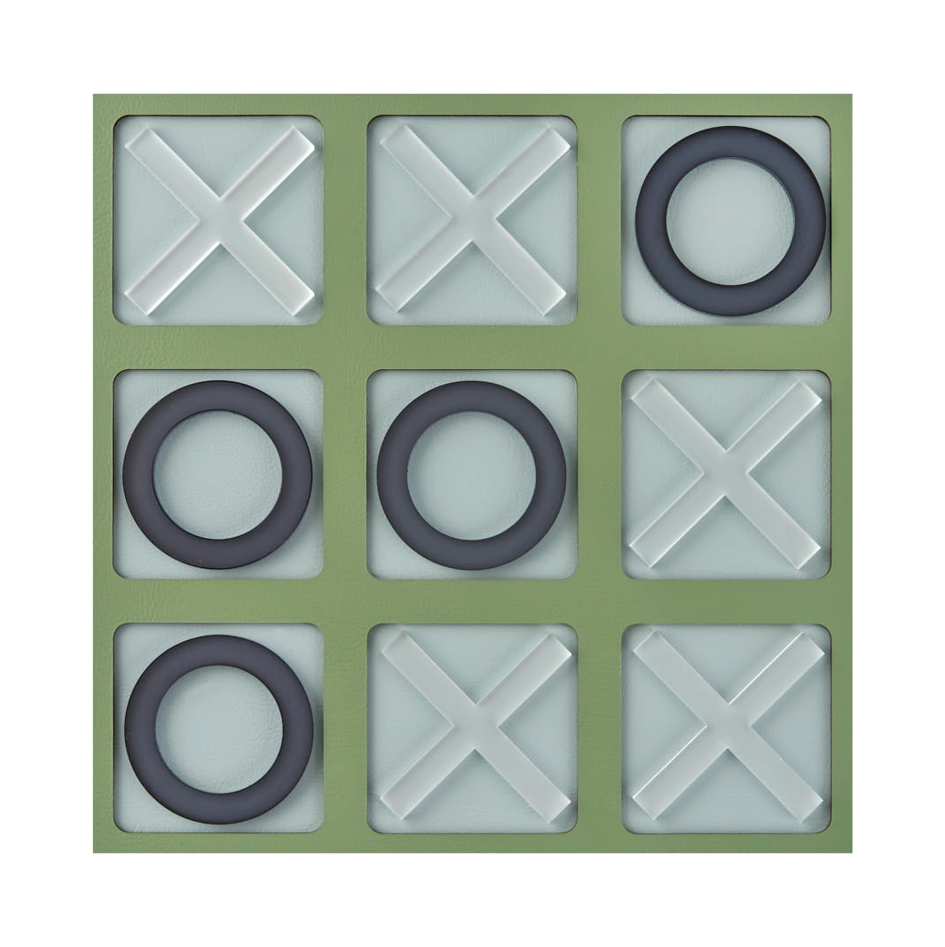Крестики-нолики 24x24 эвкалипт, акрил, кожа ADJ 8001.60