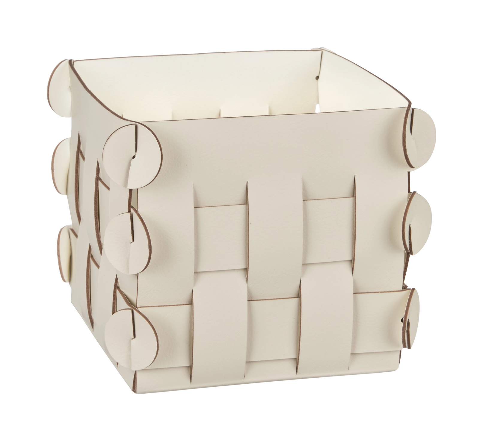 Корзинка SHLESSER 13х13 панна кота, кожа