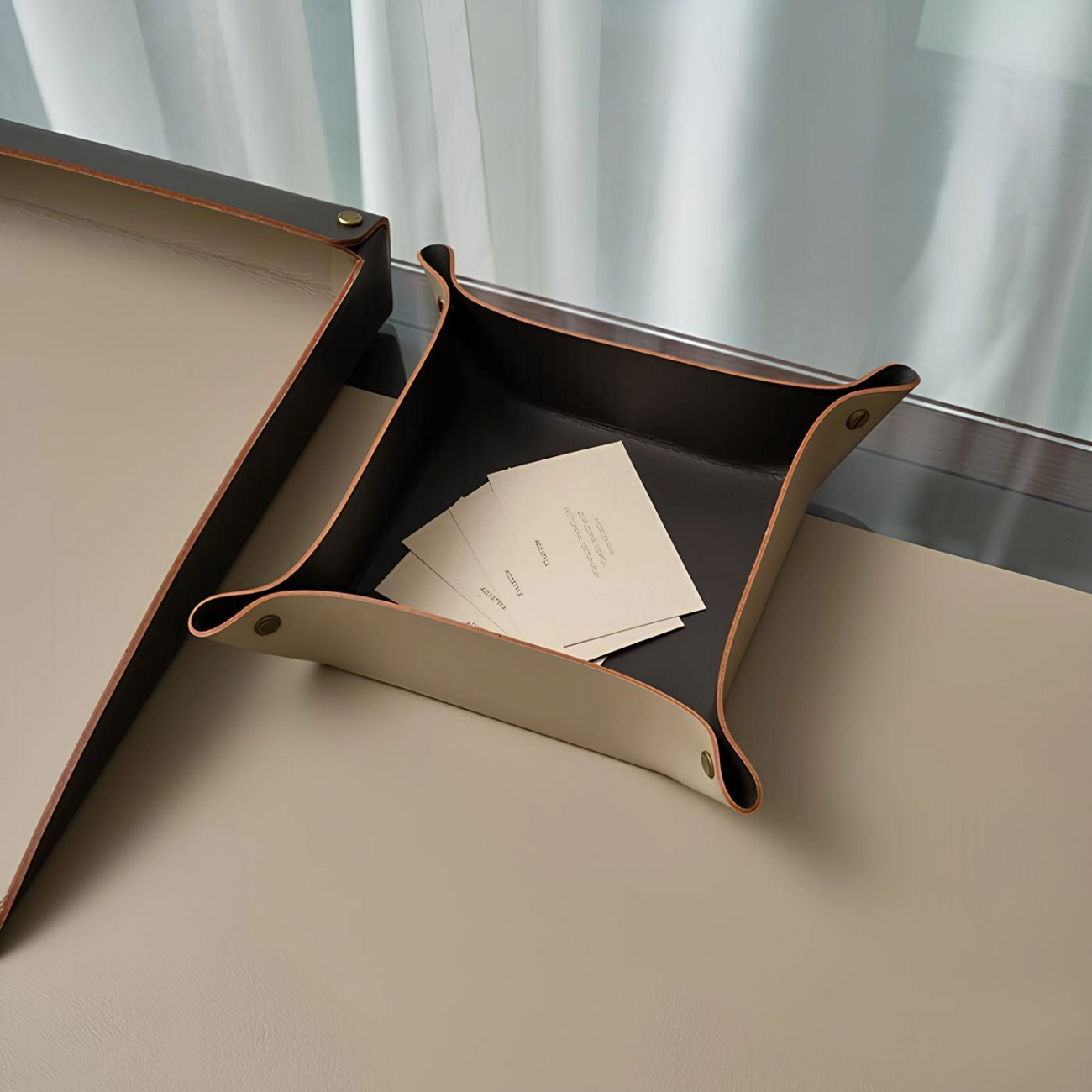 Мелочница квадратная 14х14 капучино ADJ 0109.04.TS16