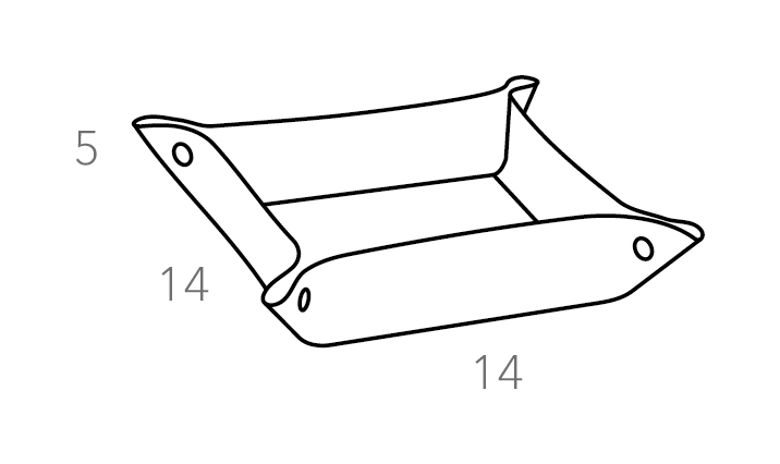 Мелочница квадратная 14х14 белый ADJ 0109.10.TS16