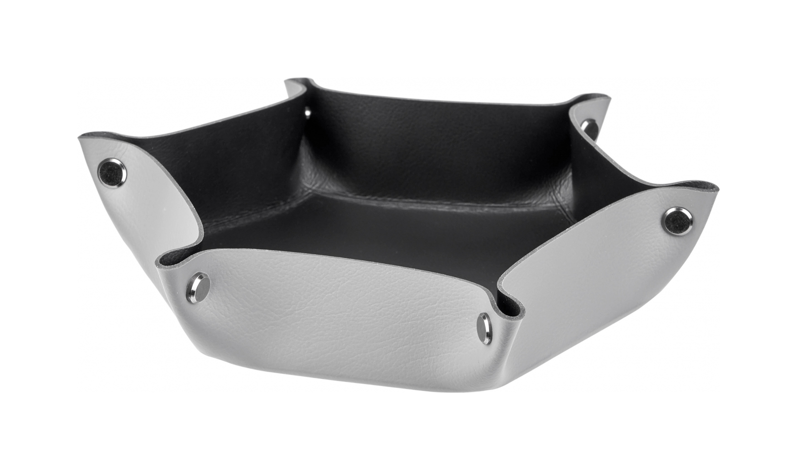 Мелочница шестиугольная 15х18 серая