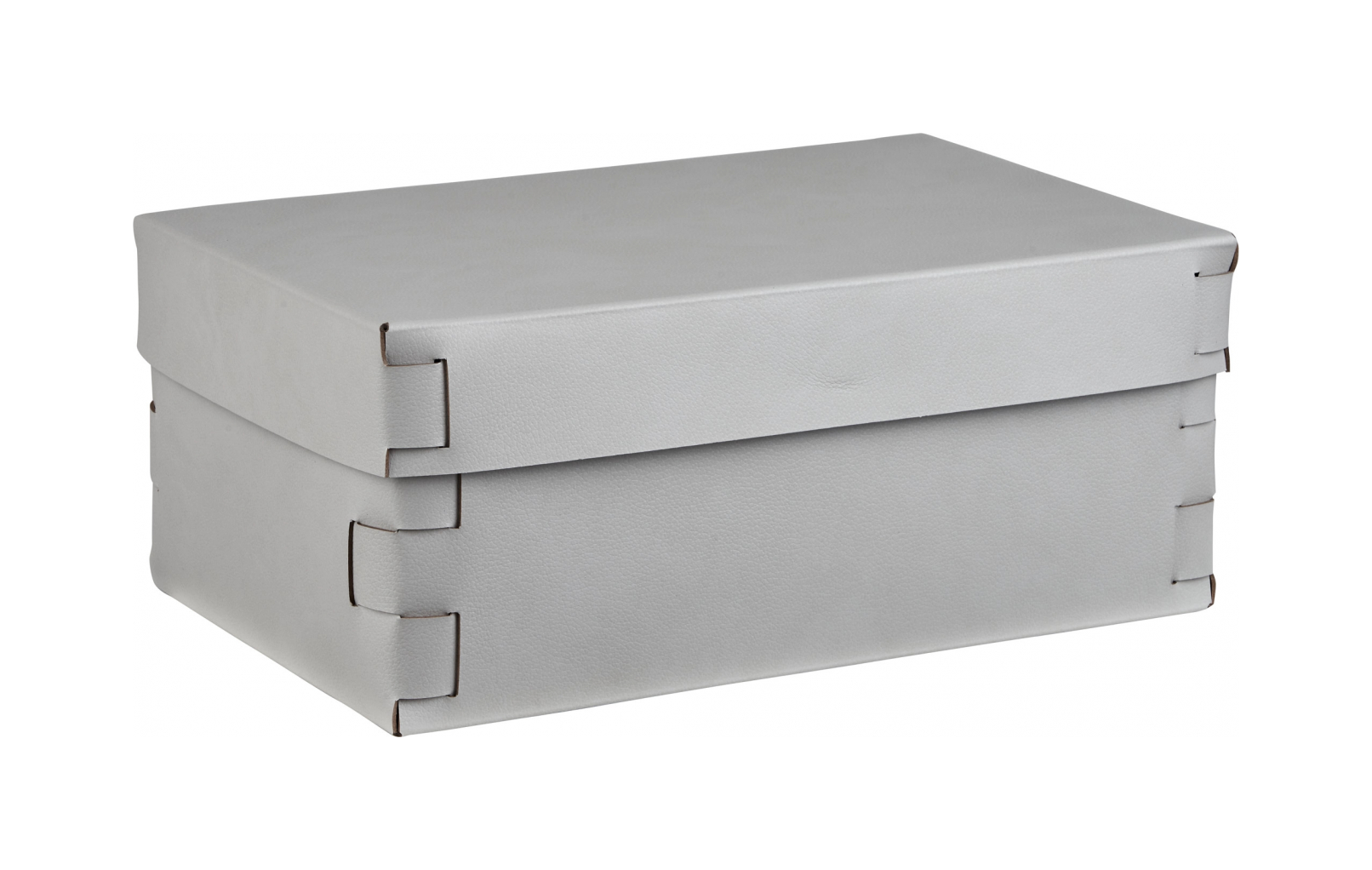 Коробка для хранения SNOB 32x20 см устричная, кожа