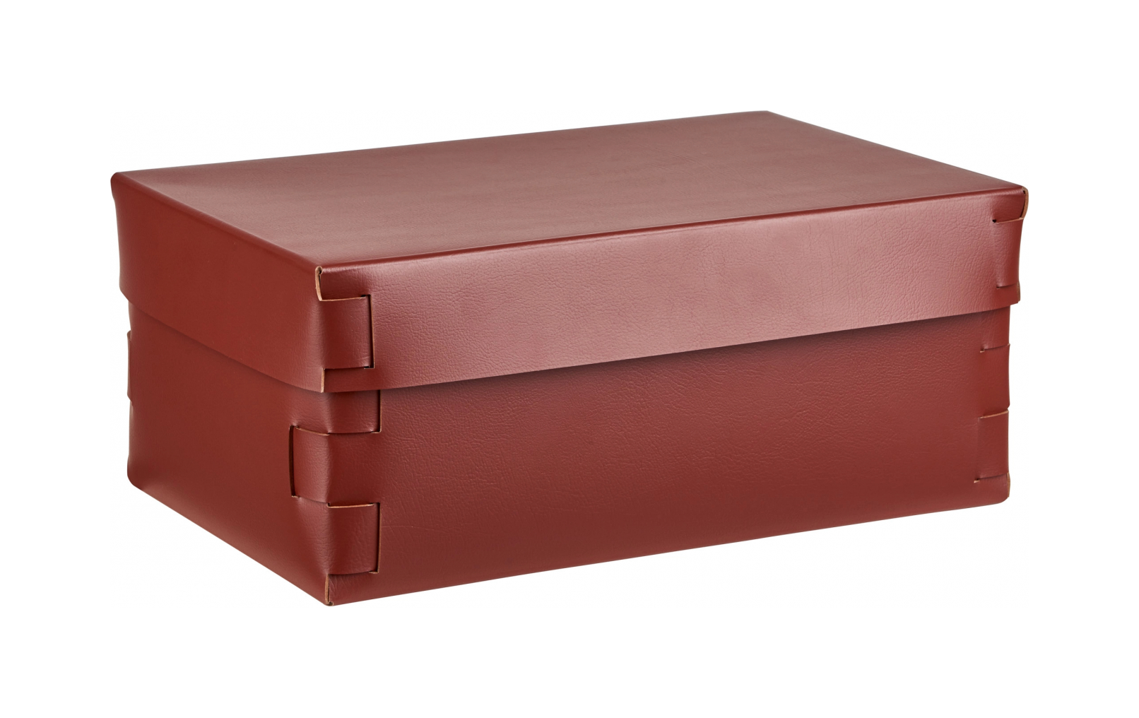 Коробка для хранения SNOB 32x20 см бордо, кожа