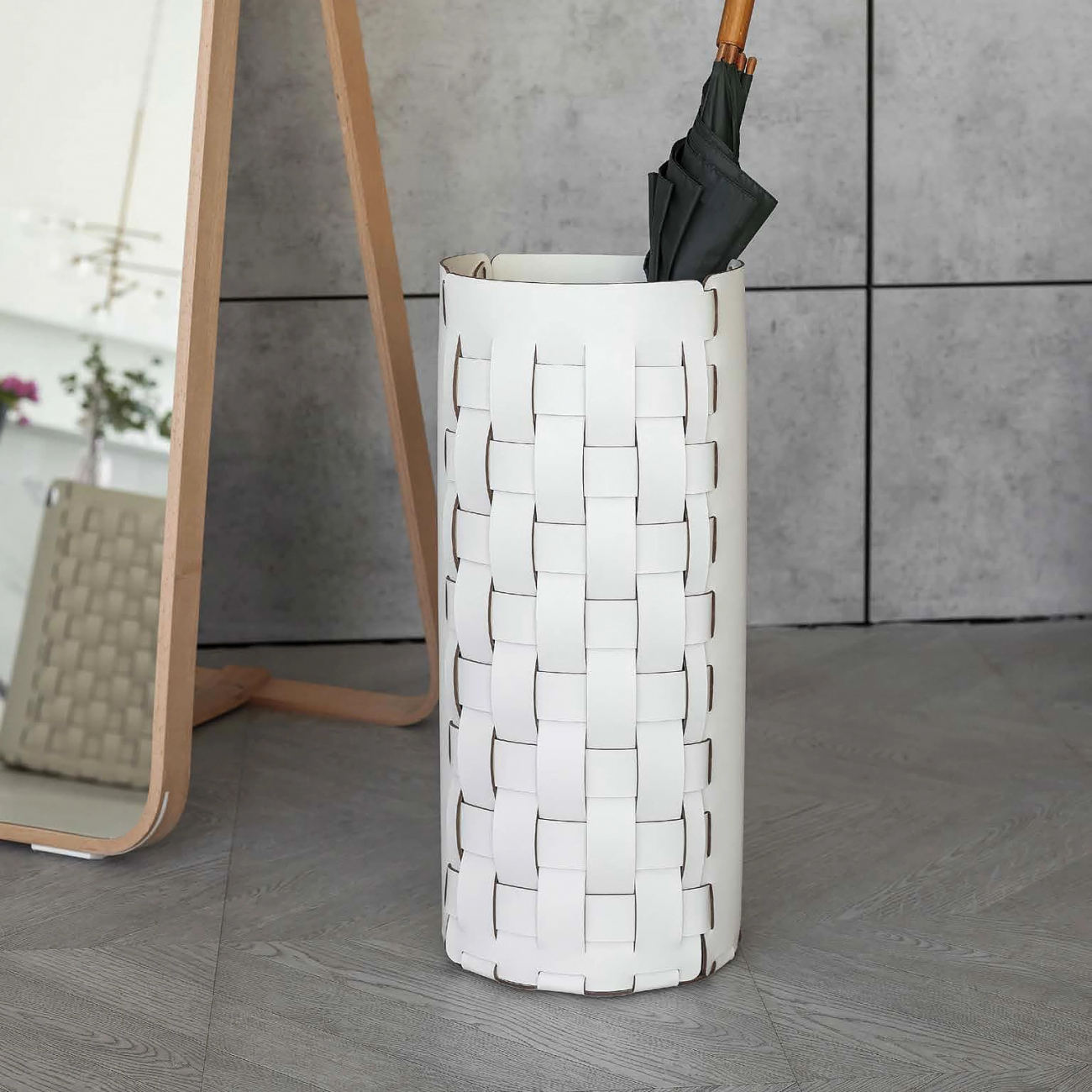 Зонтница BOTTEGA круглая 51 см белая ADJ 2051.10.TS30