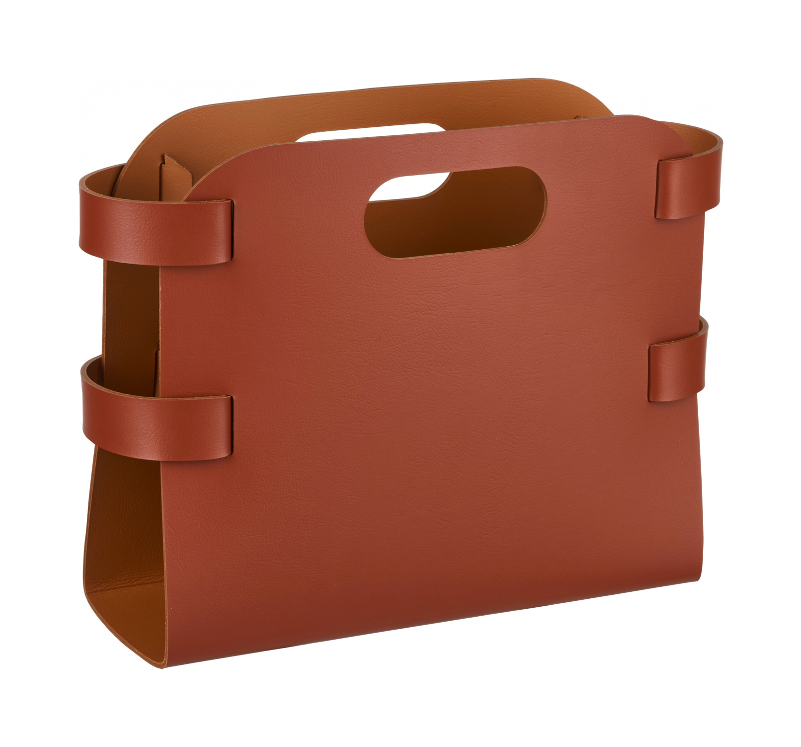 Журнальница 36х16 см бордо, кожа