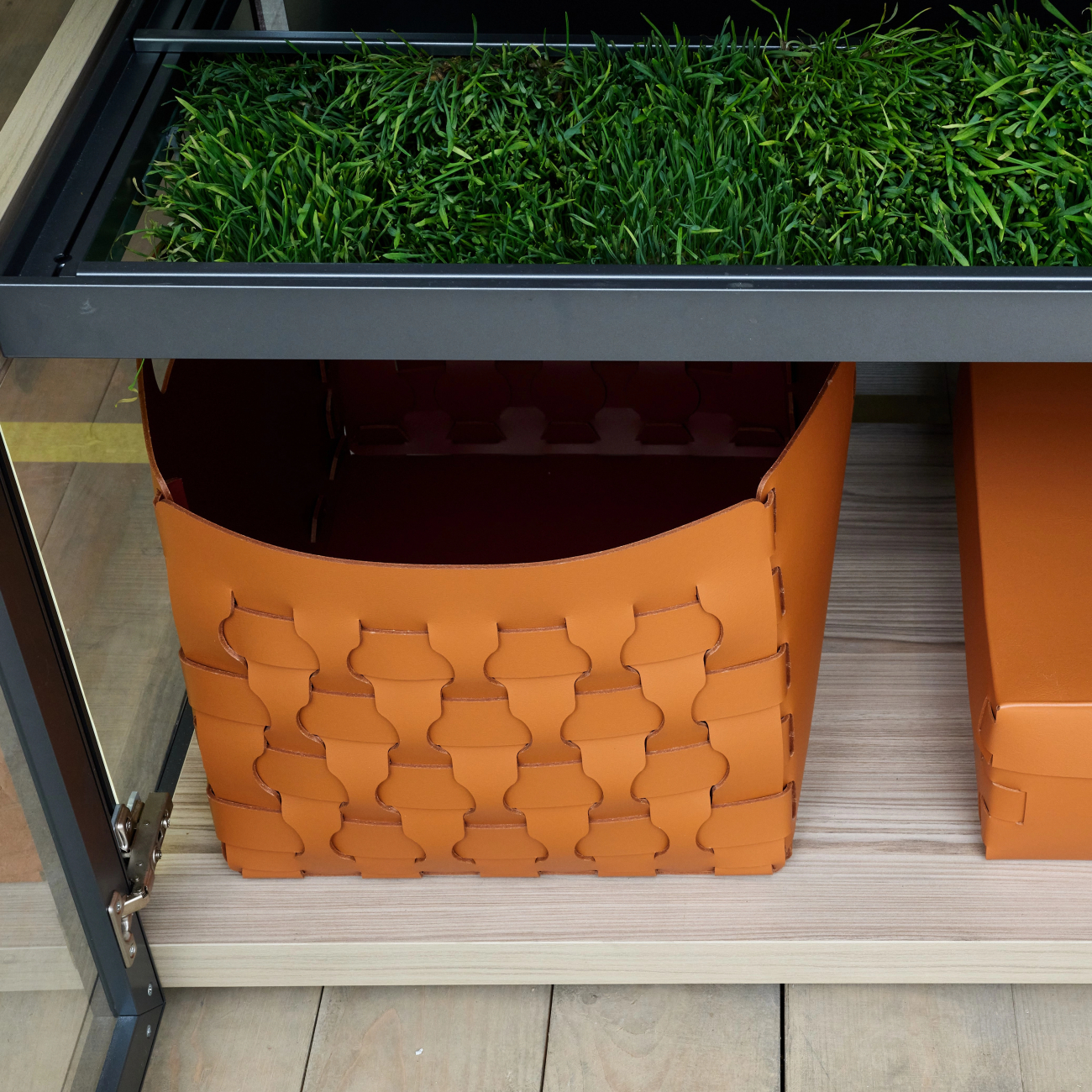 Корзина DUBAI 35x40 коньяк, кожа ADJ 2048.09.TS30