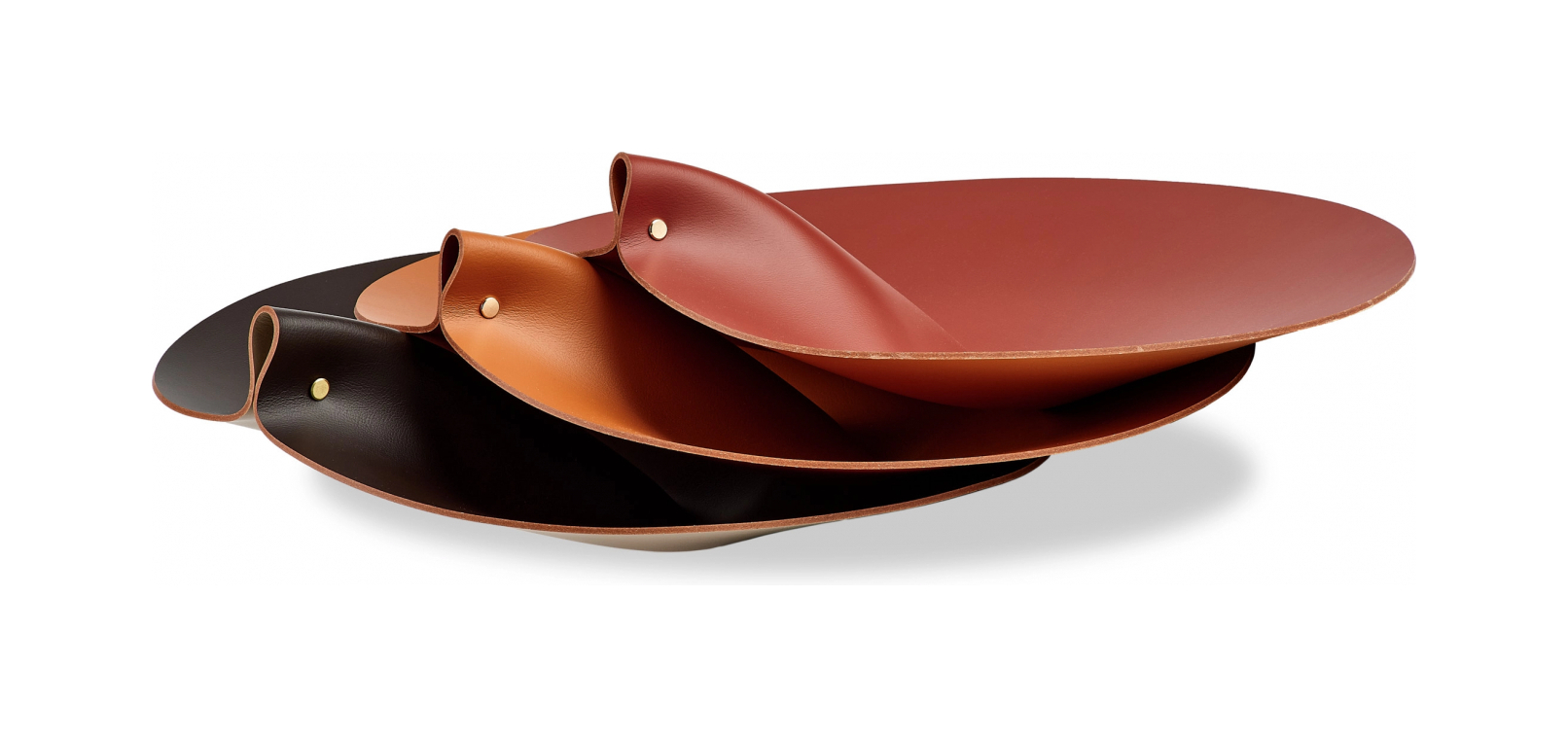 Крышка для корзины круглая 38 см шоколад, кожа ADJ 0038.06.TS30