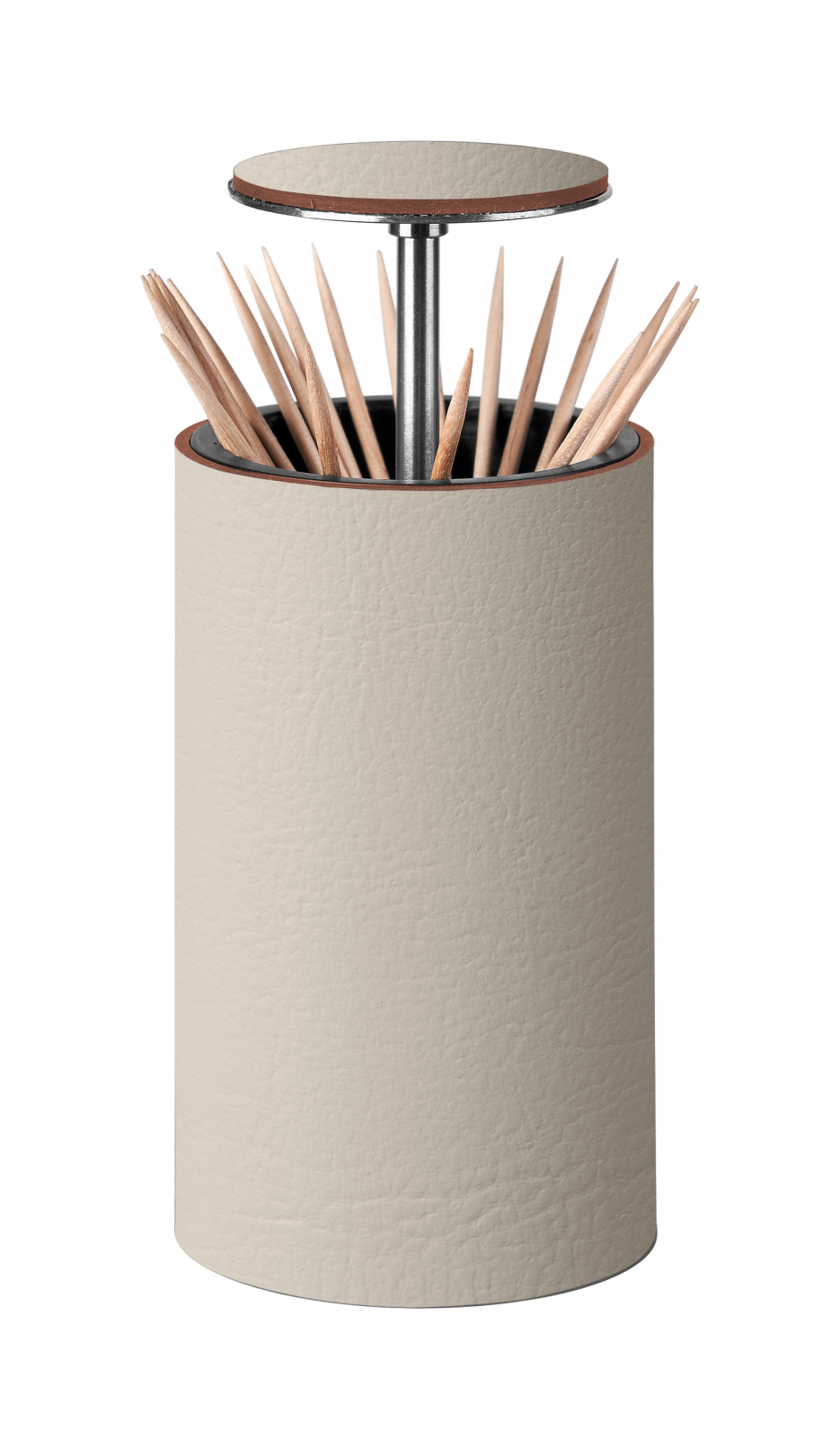 Подставка для зубочисток 10 см панна кота, кожа