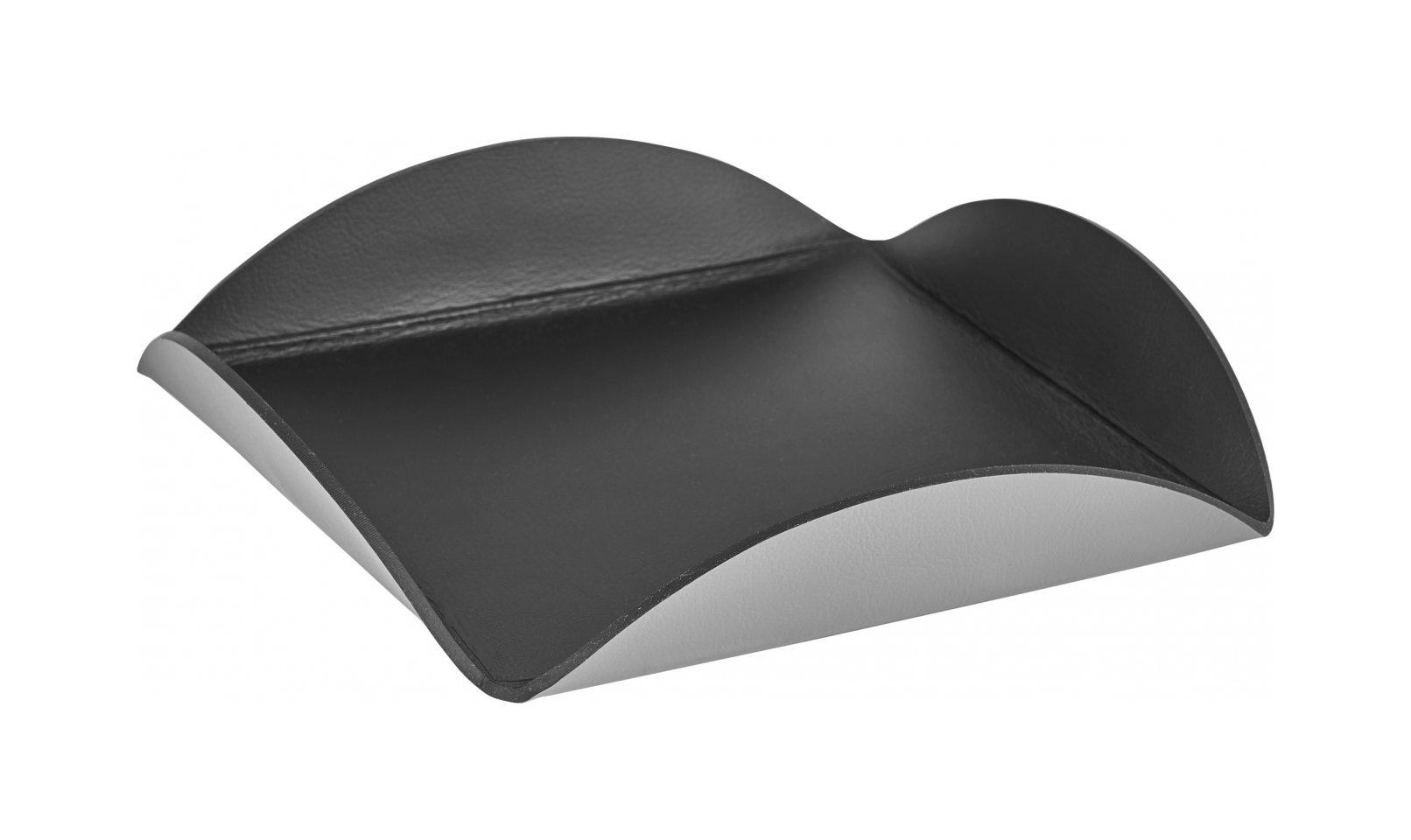 Подставка чёрная 20х20 кожа