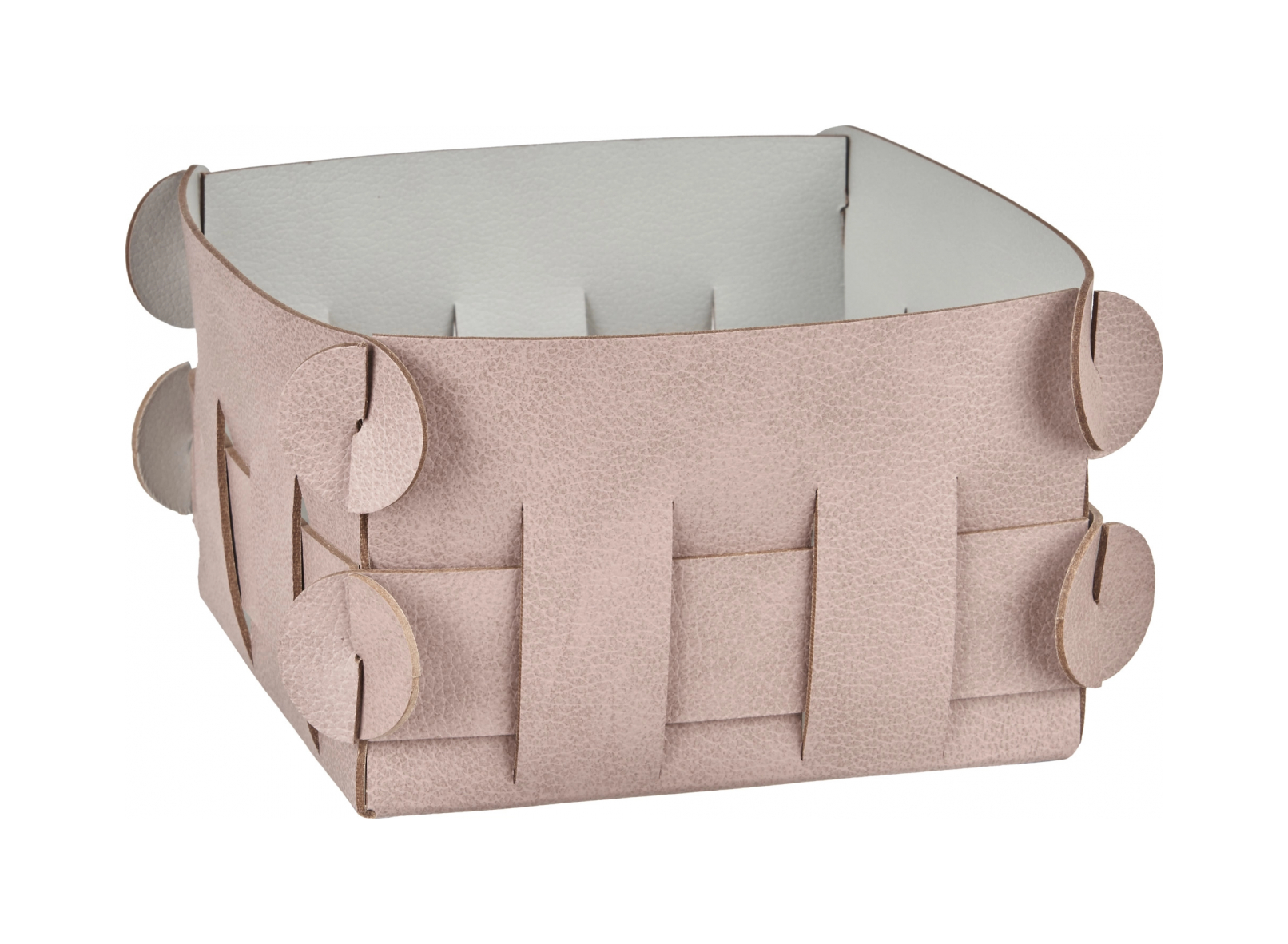 Корзинка SHLESSER 13х13 пепельная роза, кожа