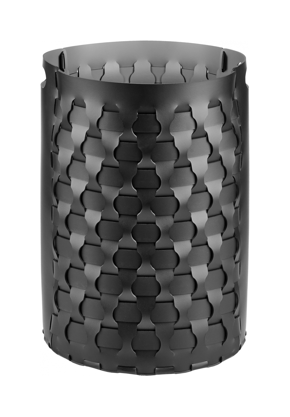 Корзина DUBAI круглая 57 см чёрная, кожа