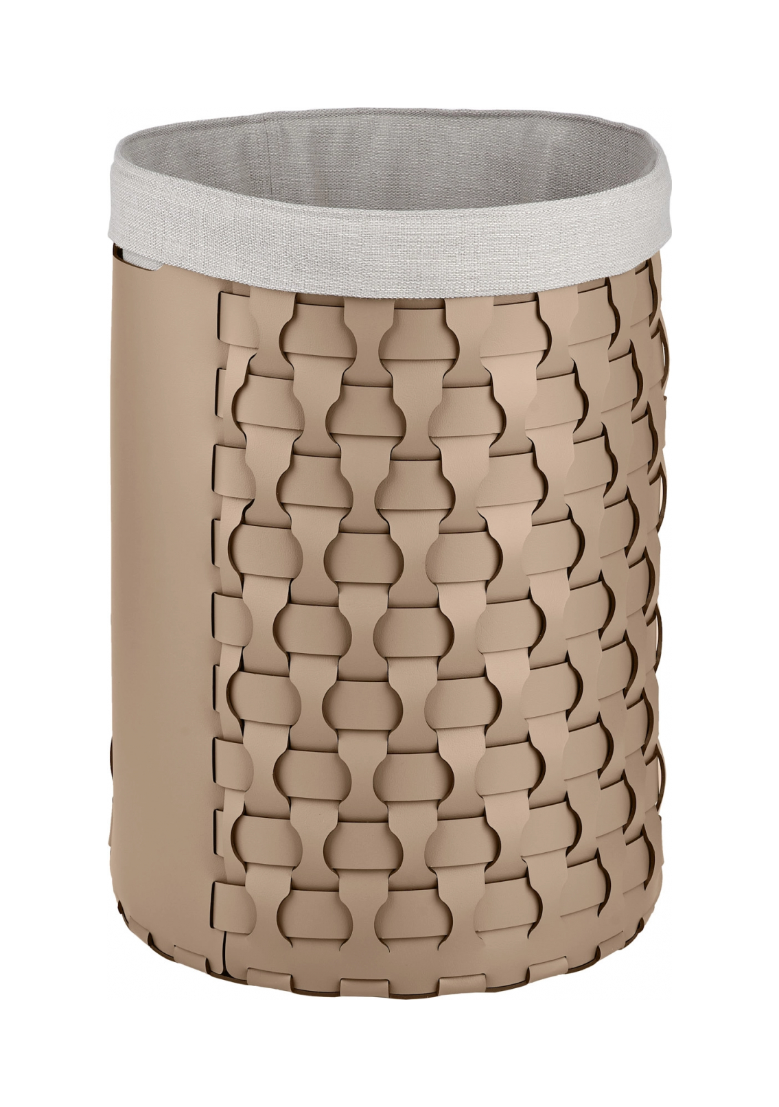 Корзина DUBAI круглая 57 см капучино, кожа – 2