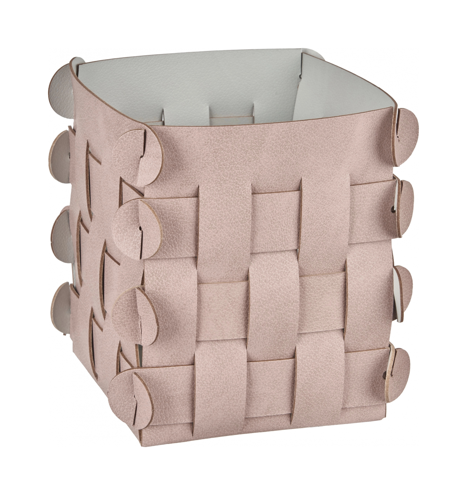 Корзинка SHLESSER 13х13 пепельная роза, кожа