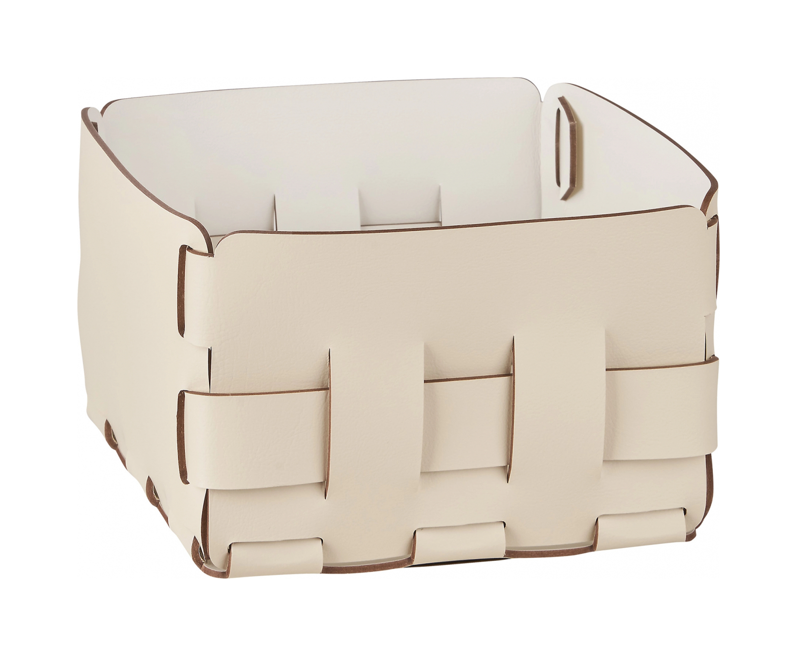 Корзиночка Mini BOTTEGA 19х19 панна кота, кожа ADJ 1019.16.TS30