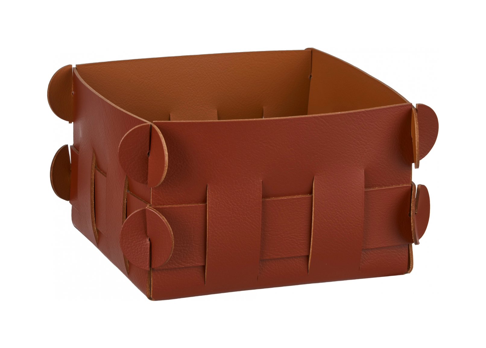 Корзинка SHLESSER 13х13 бордо, кожа