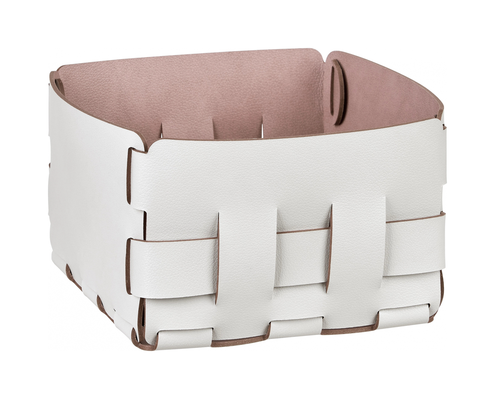 Корзиночка Mini BOTTEGA 19х19 устричная, кожа ADJ 1019.02.TS30