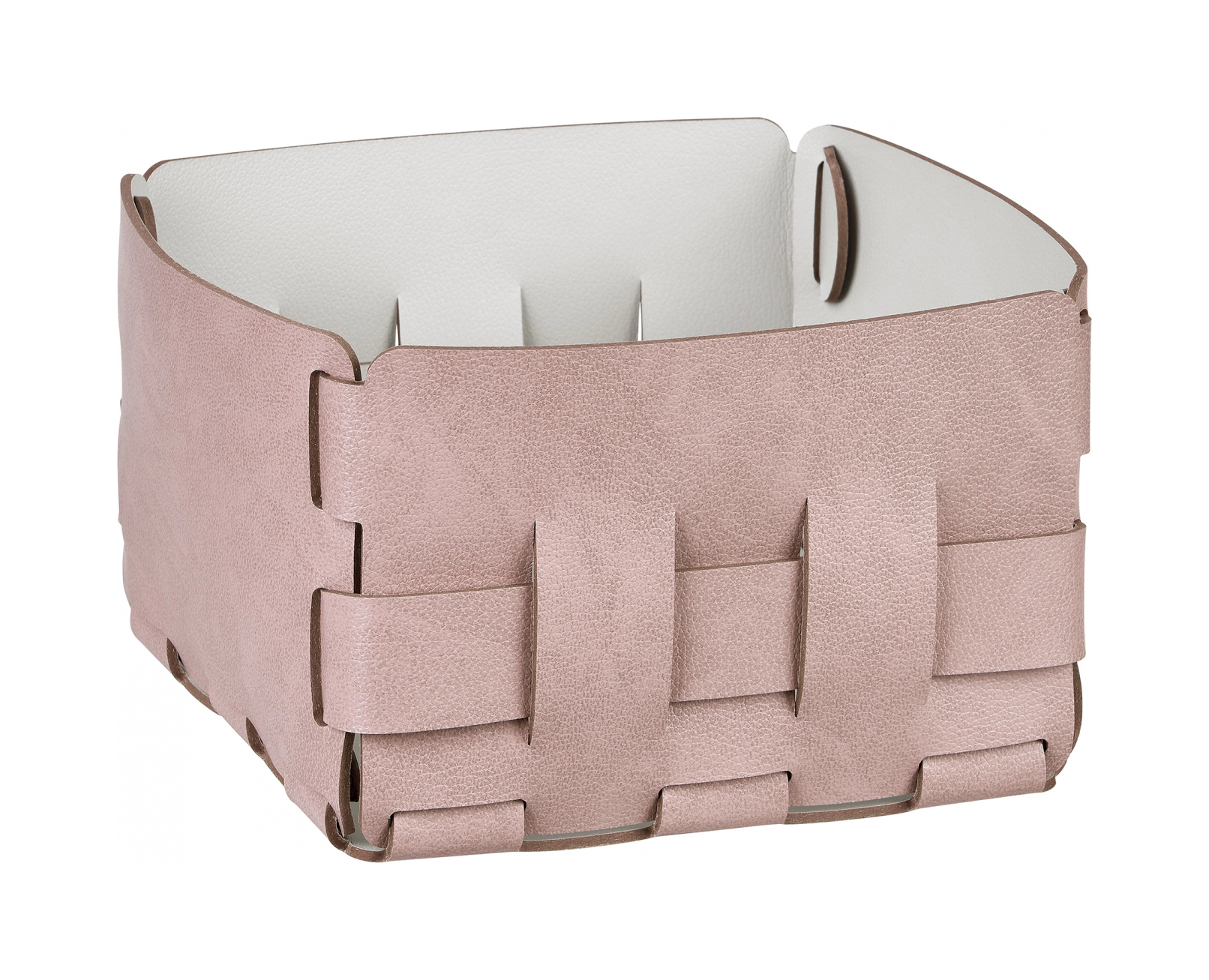 Корзиночка Mini BOTTEGA 19х19 пепельная роза, кожа ADJ 1019.07.TS30