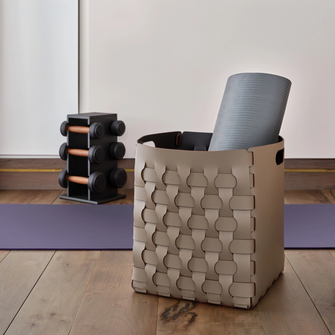 Корзина DUBAI 35x35 капучино, кожа – 2