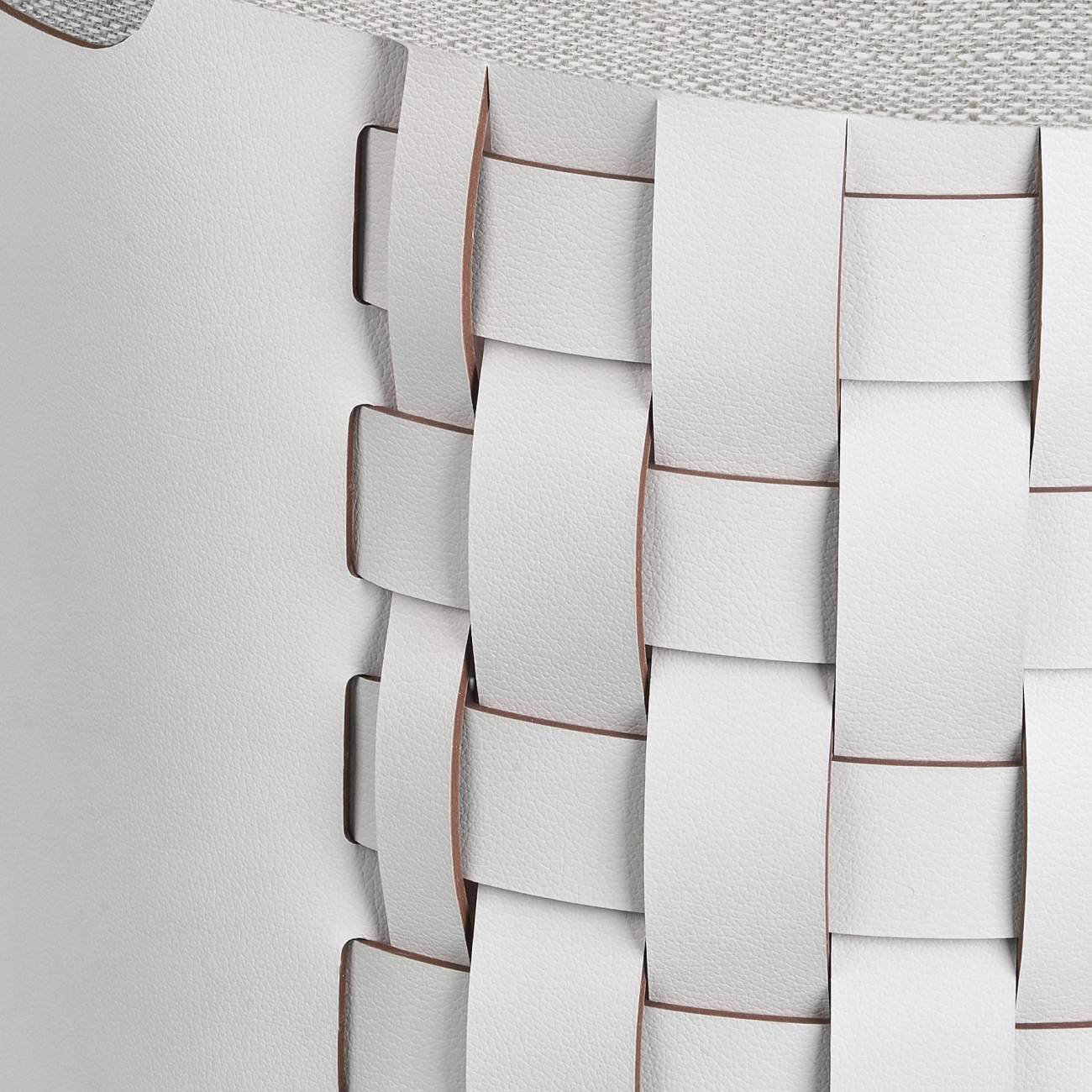 Корзина BOTTEGA круглая 40 см устричная, кожа ADJ 1050.02.TS30