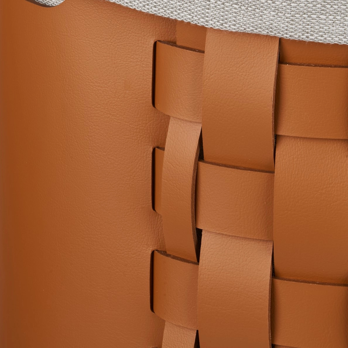 Корзина BOTTEGA круглая 40 см коньяк, кожа ADJ 1050.09.TS30