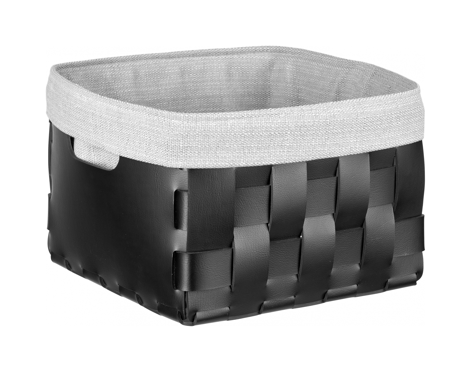 Корзина BOTTEGA 25x25 чёрная, кожа – 2