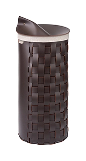 Крышка для корзины круглая 30 см шоколад, кожа ADJ 0030.06.TS30