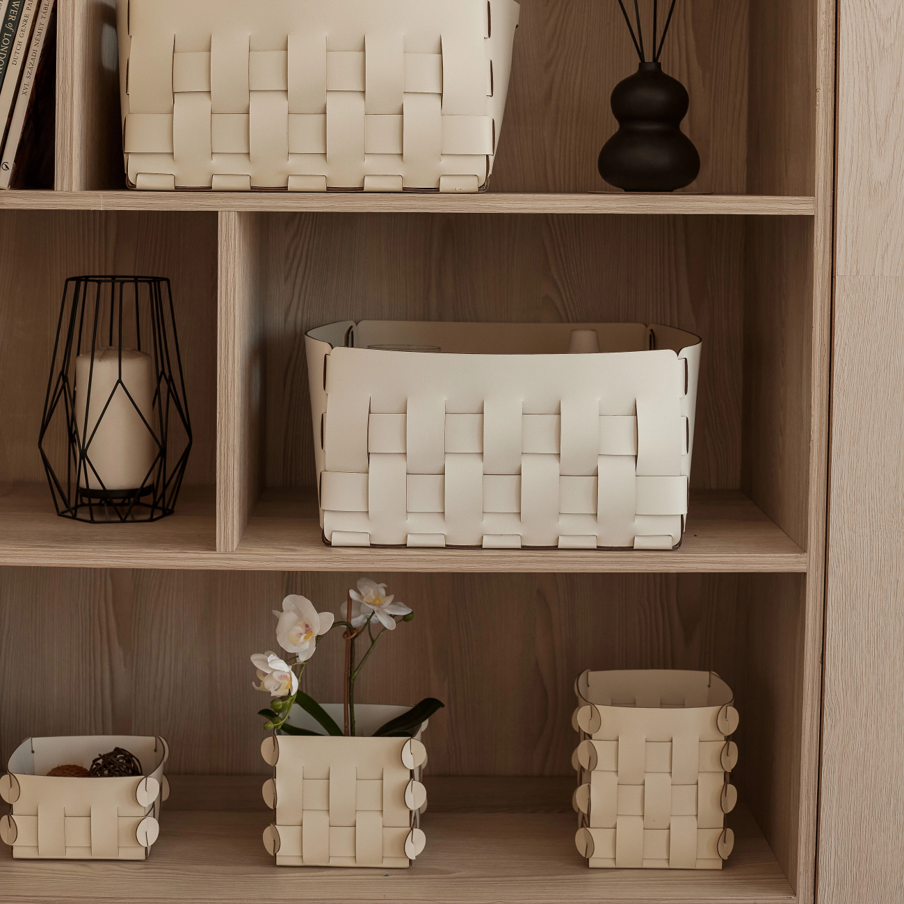 Корзинка SHLESSER 13х13 панна кота, кожа – 2