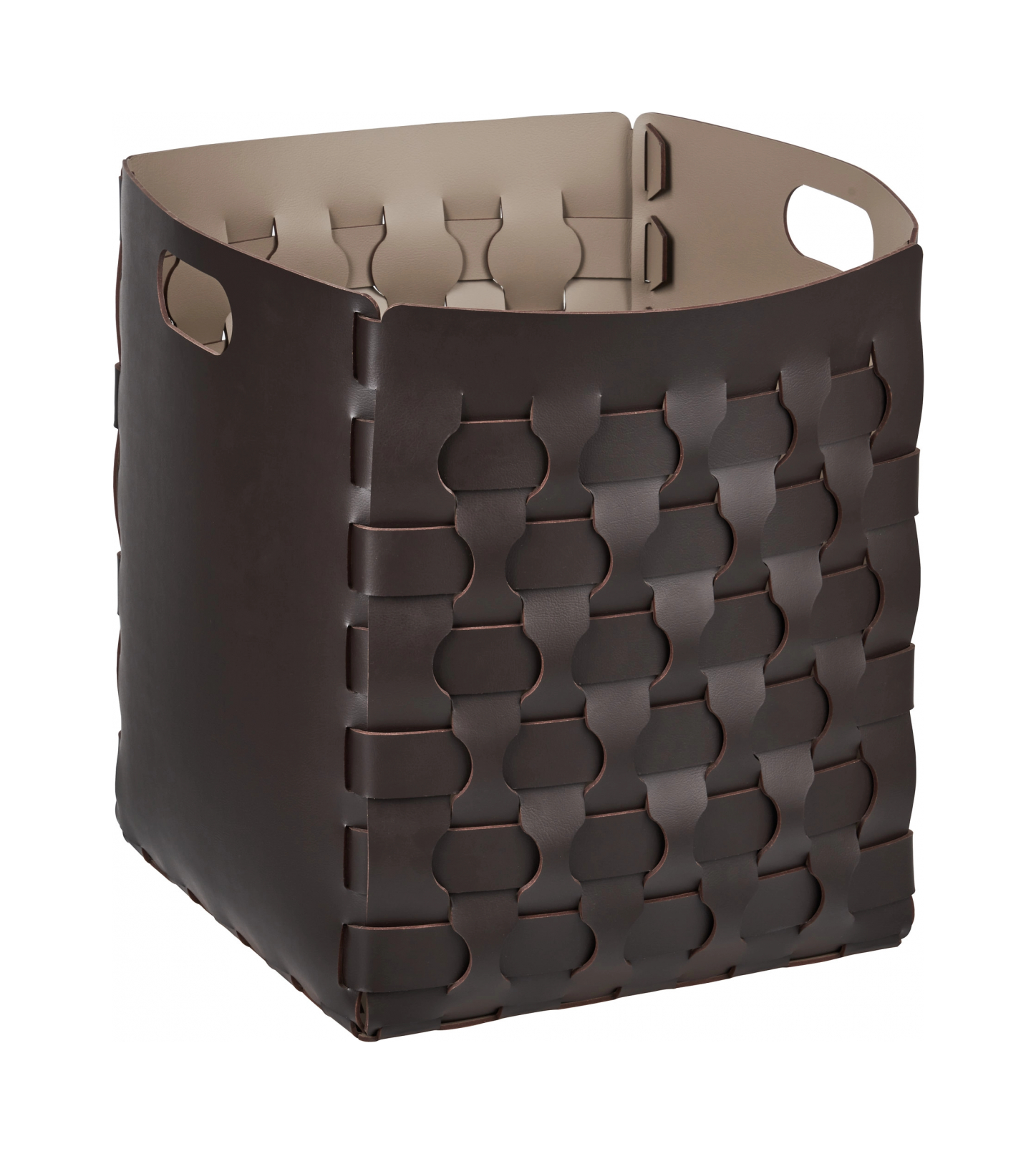 Корзина ADJ DUBAI 35x35 шоколад, кожа