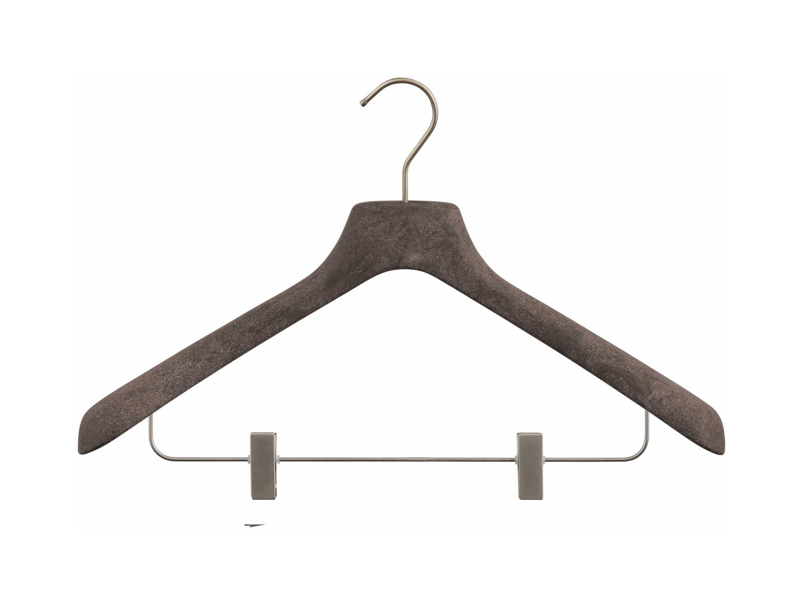 Вешалка с прорезиненными зажимами 45 см, венге, древесная паста – 2